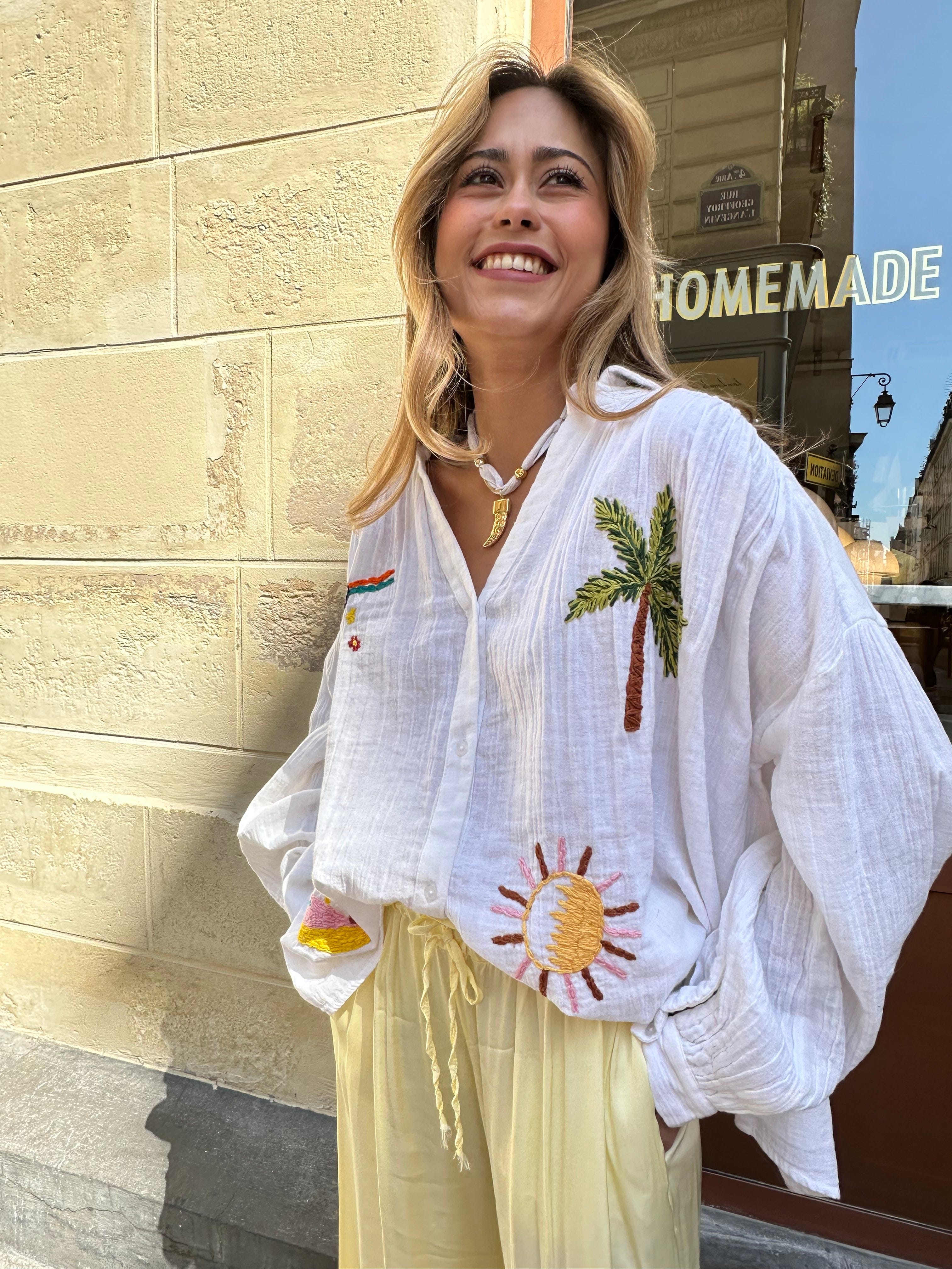 Maurice paris Chemise Blouse PALM