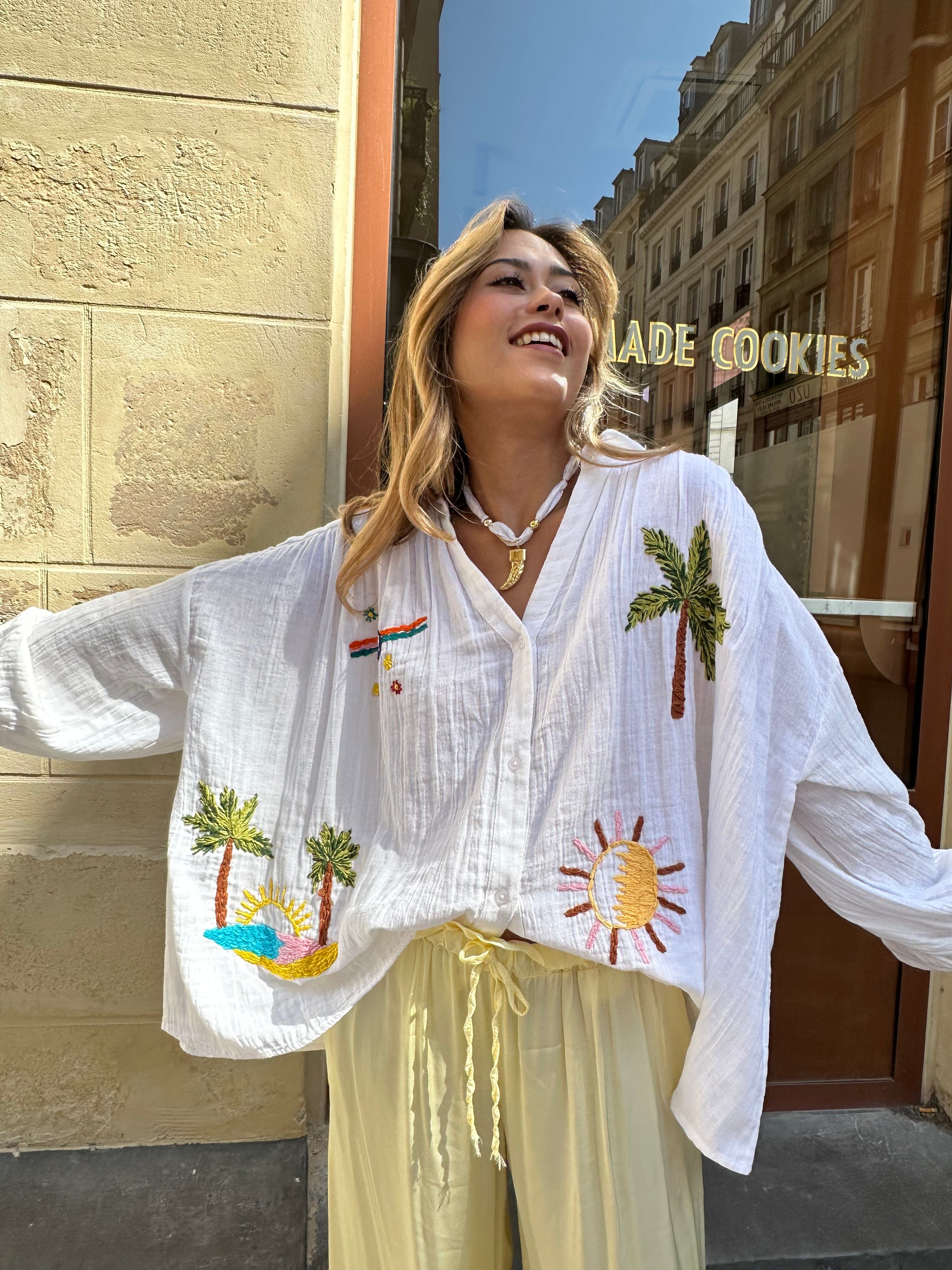 Maurice paris Chemise Blouse PALM