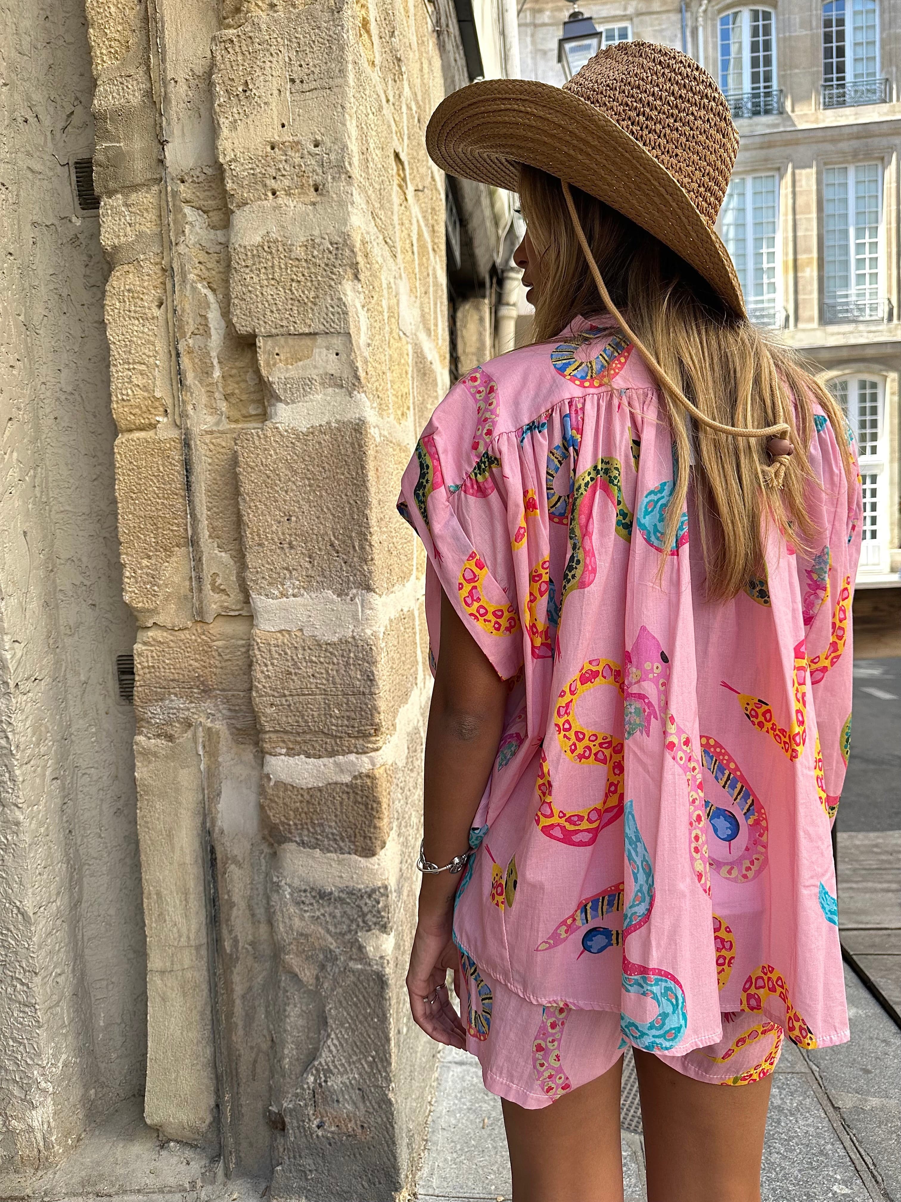 Maurice paris Chemise Blouse PINKSNAKE