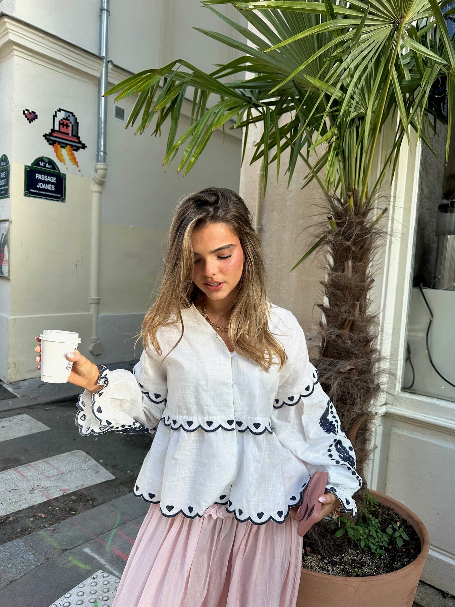 Maurice paris Chemise Blouse POUPÉE blanche