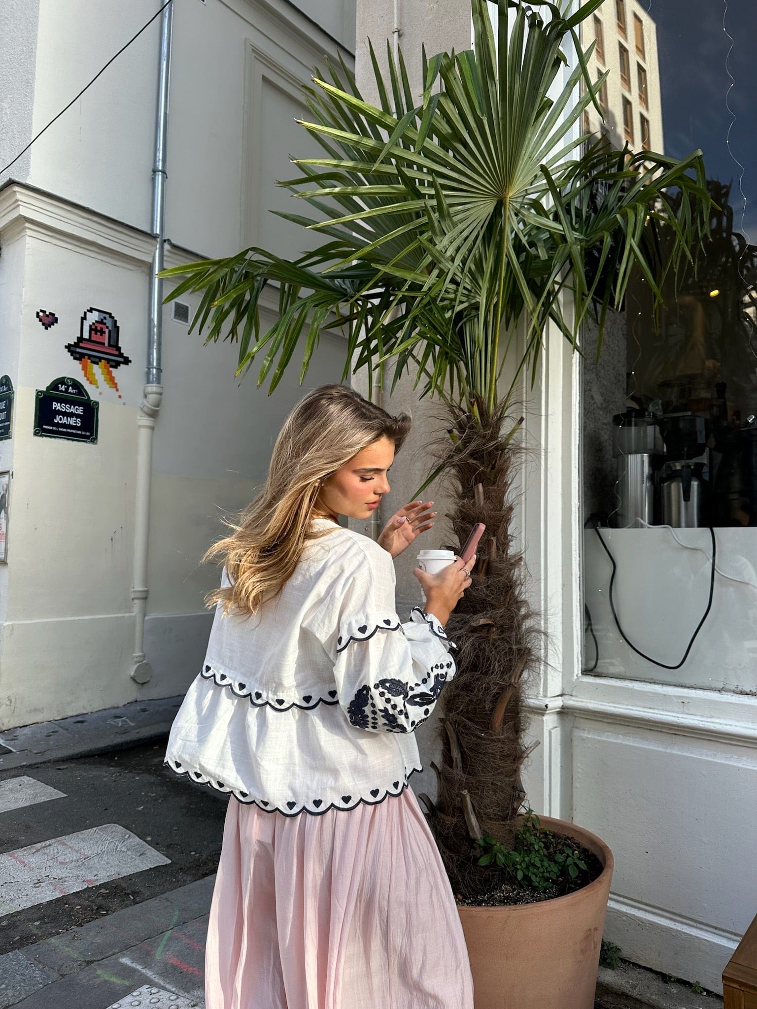 Maurice paris Chemise Blouse POUPÉE blanche