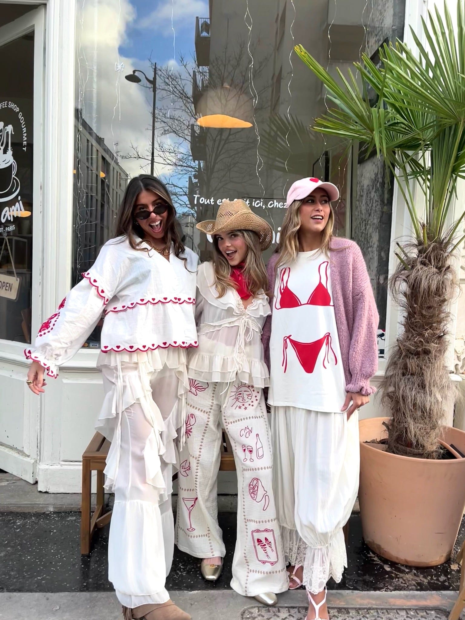 Maurice paris Chemise Blouse POUPÉE rouge