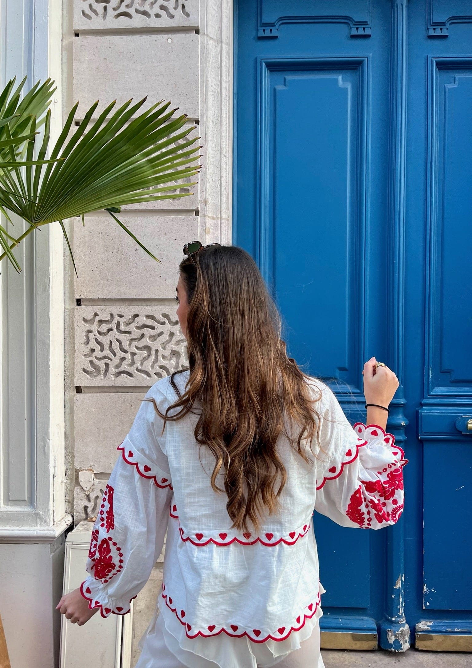 Maurice paris Chemise Blouse POUPÉE rouge