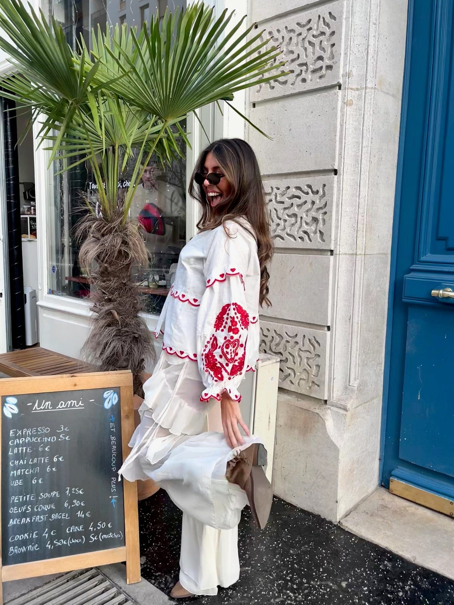 Maurice paris Chemise Blouse POUPÉE rouge