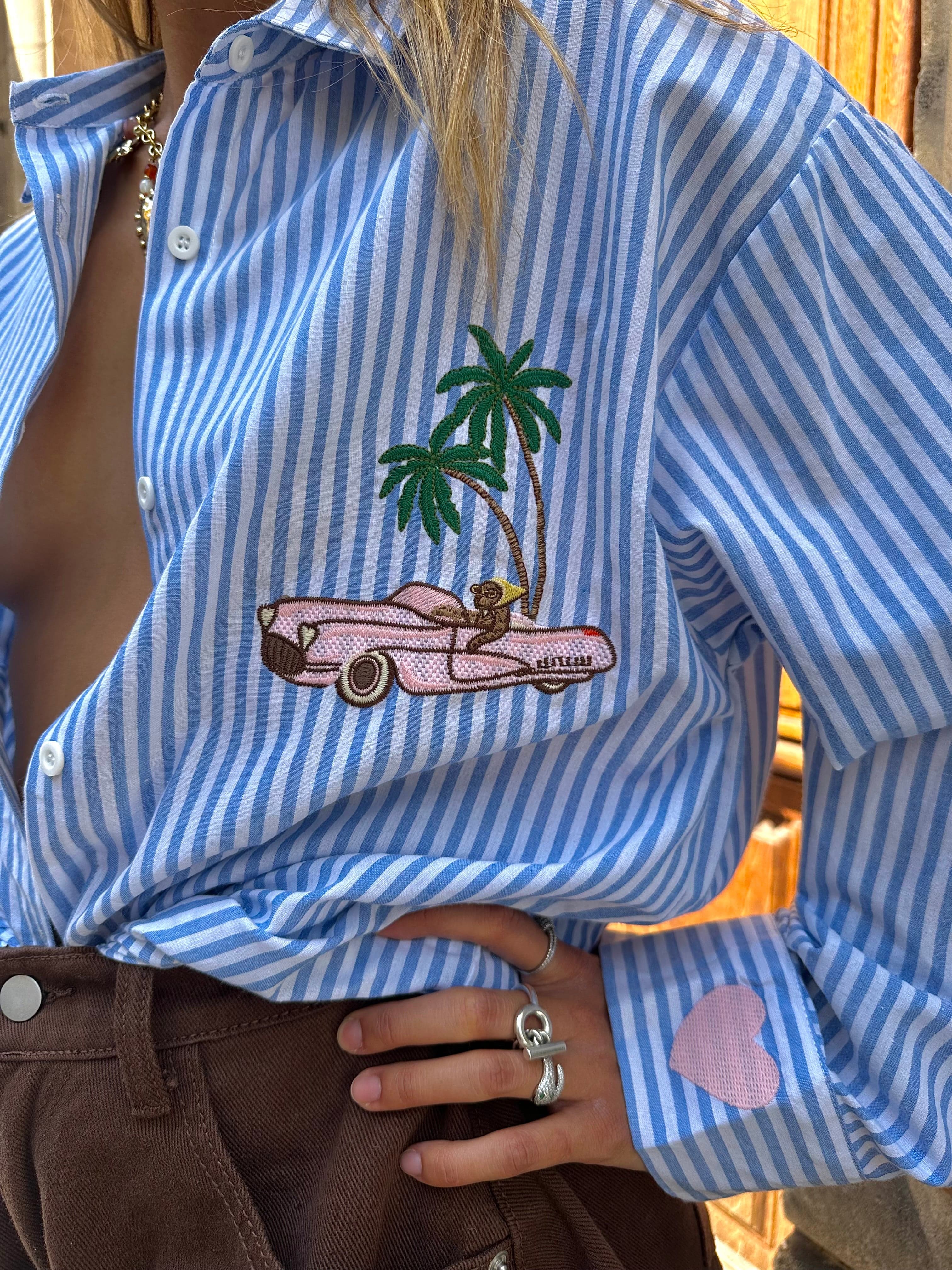 Maurice paris Chemise Chemise BEVERLYHILLS bleu