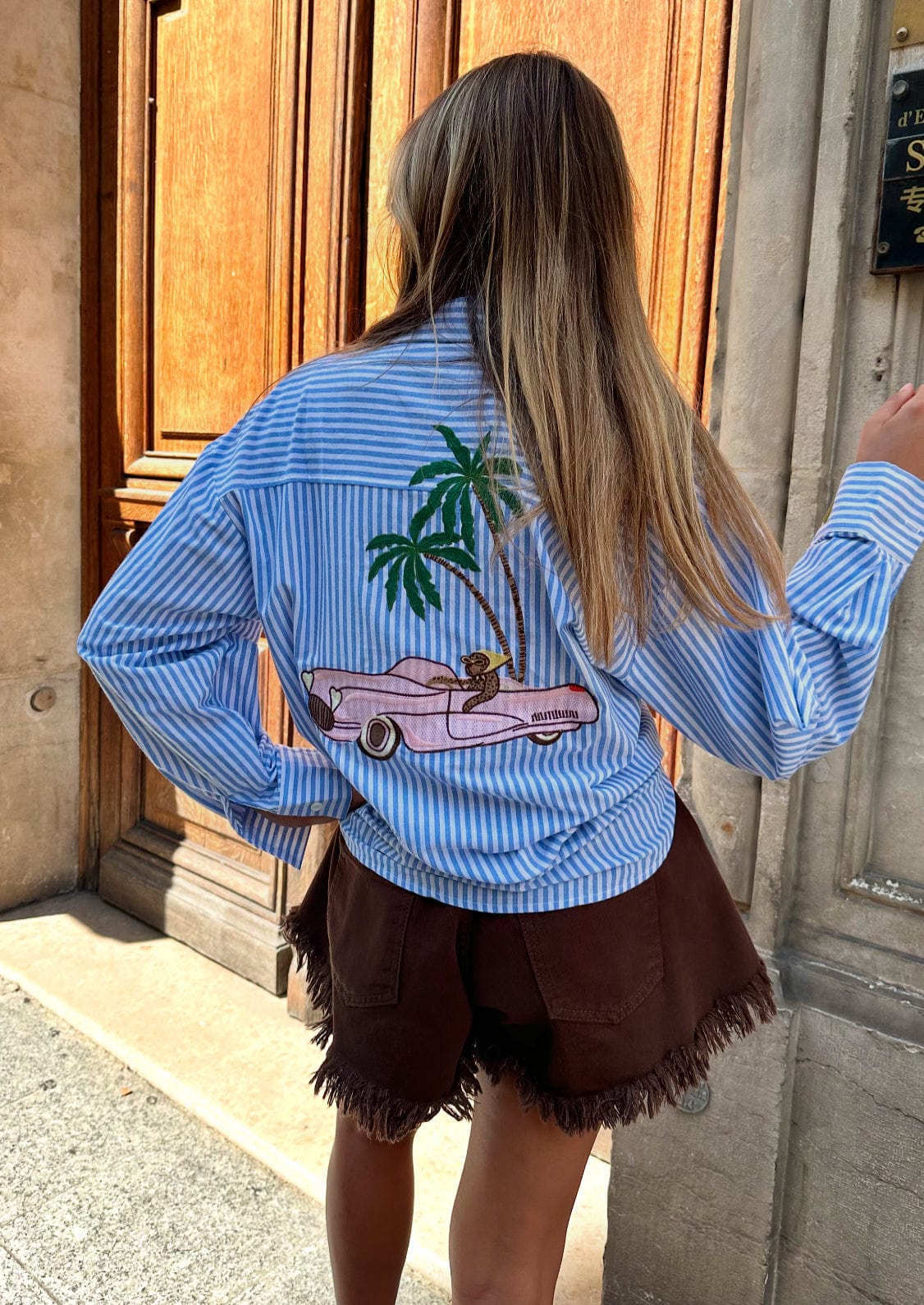 Maurice paris Chemise Chemise BEVERLYHILLS bleu