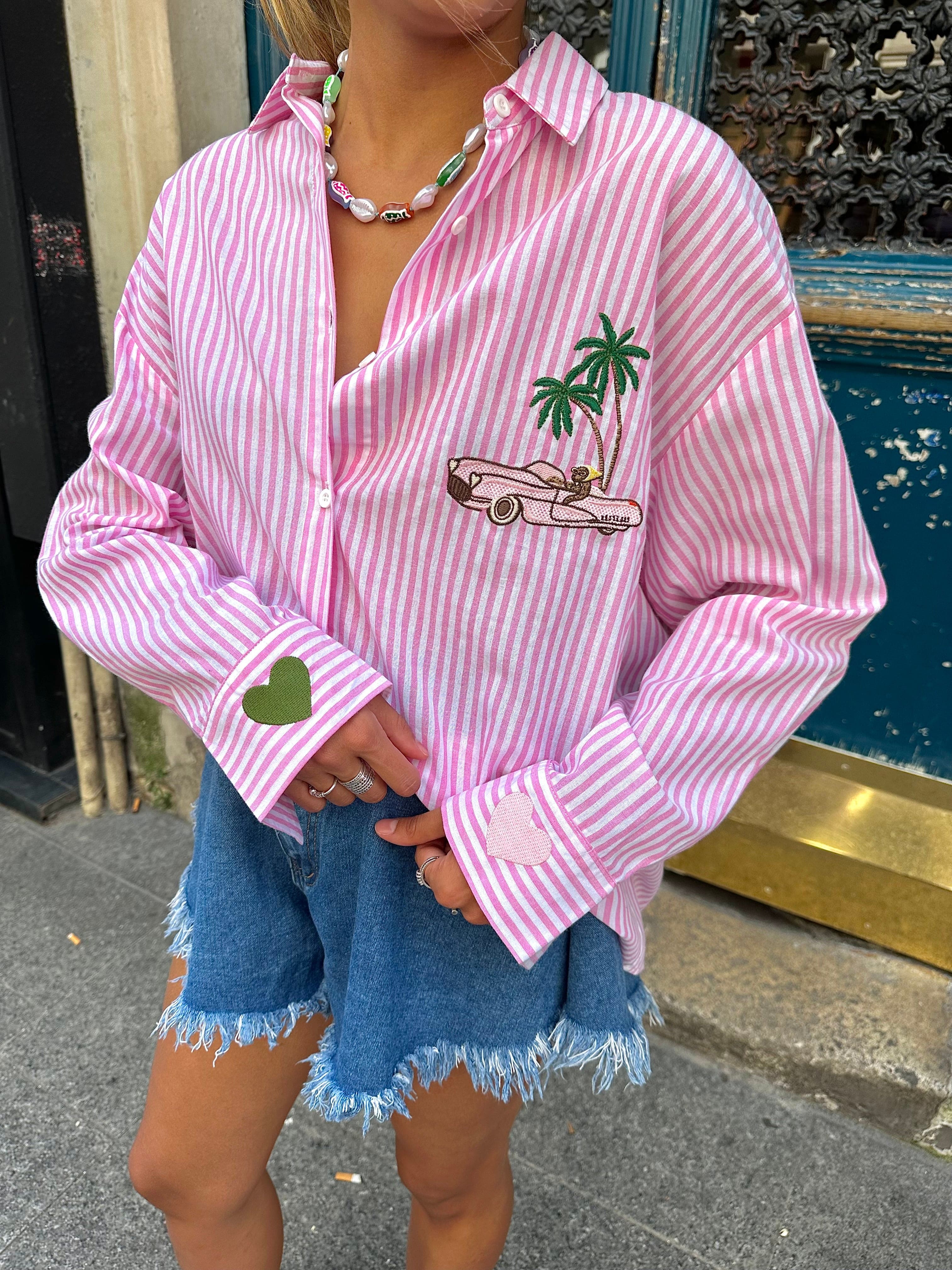 Maurice paris Chemise Chemise BEVERLYHILLS rose