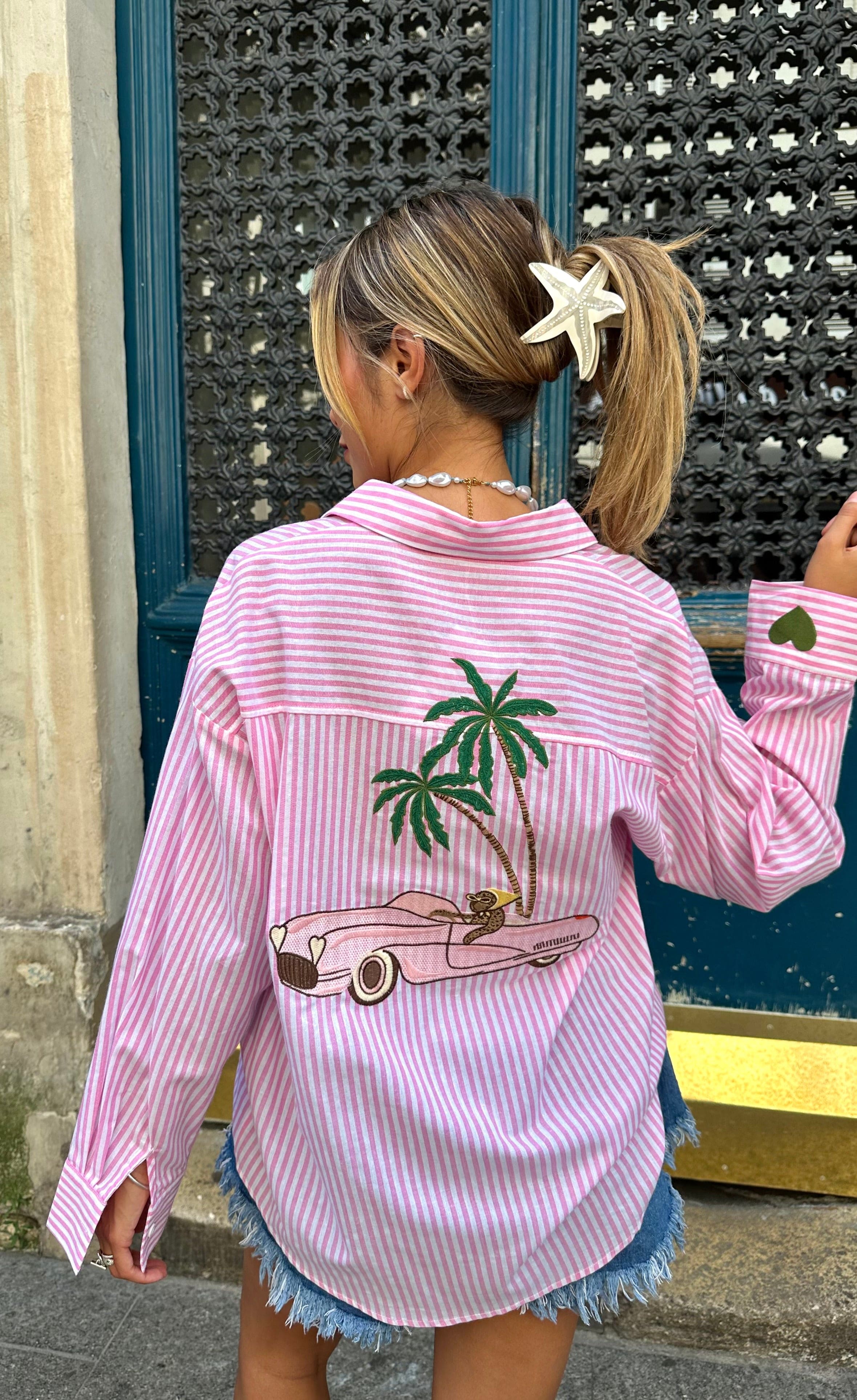 Maurice paris Chemise Chemise BEVERLYHILLS rose