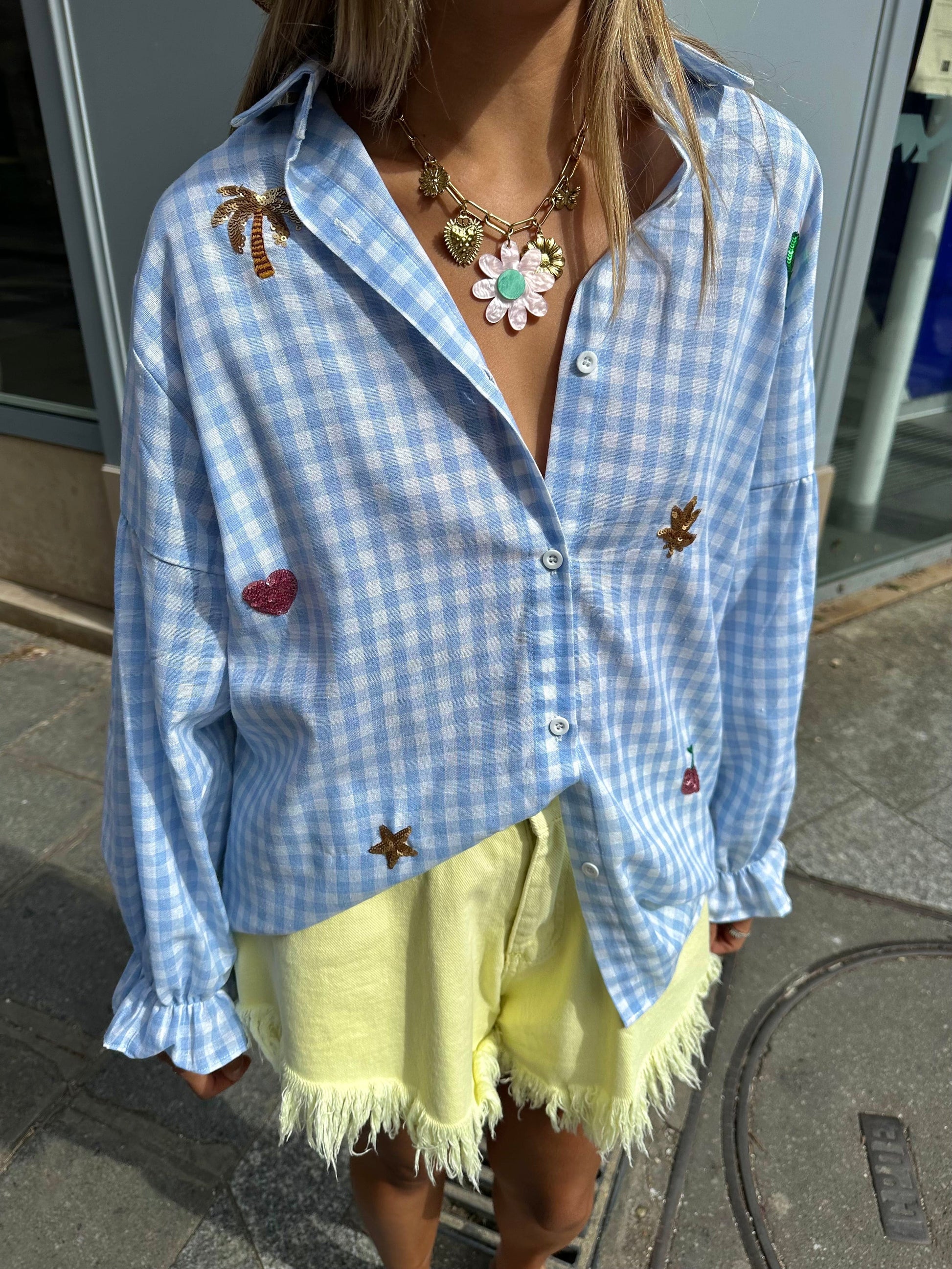 Maurice paris Chemise Chemise COUNTRY bleu