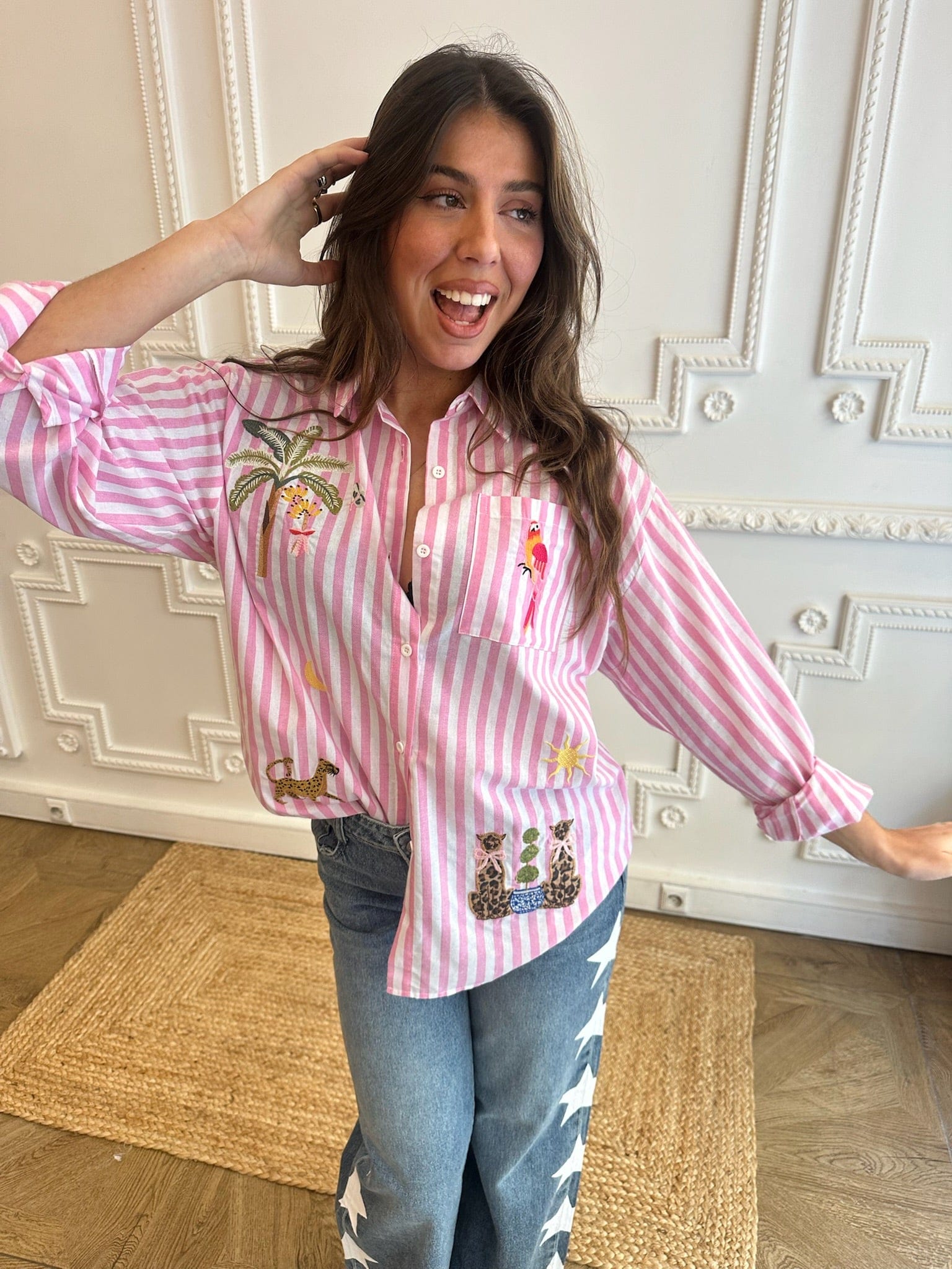 Maurice paris Chemise Chemise FIESTA rose