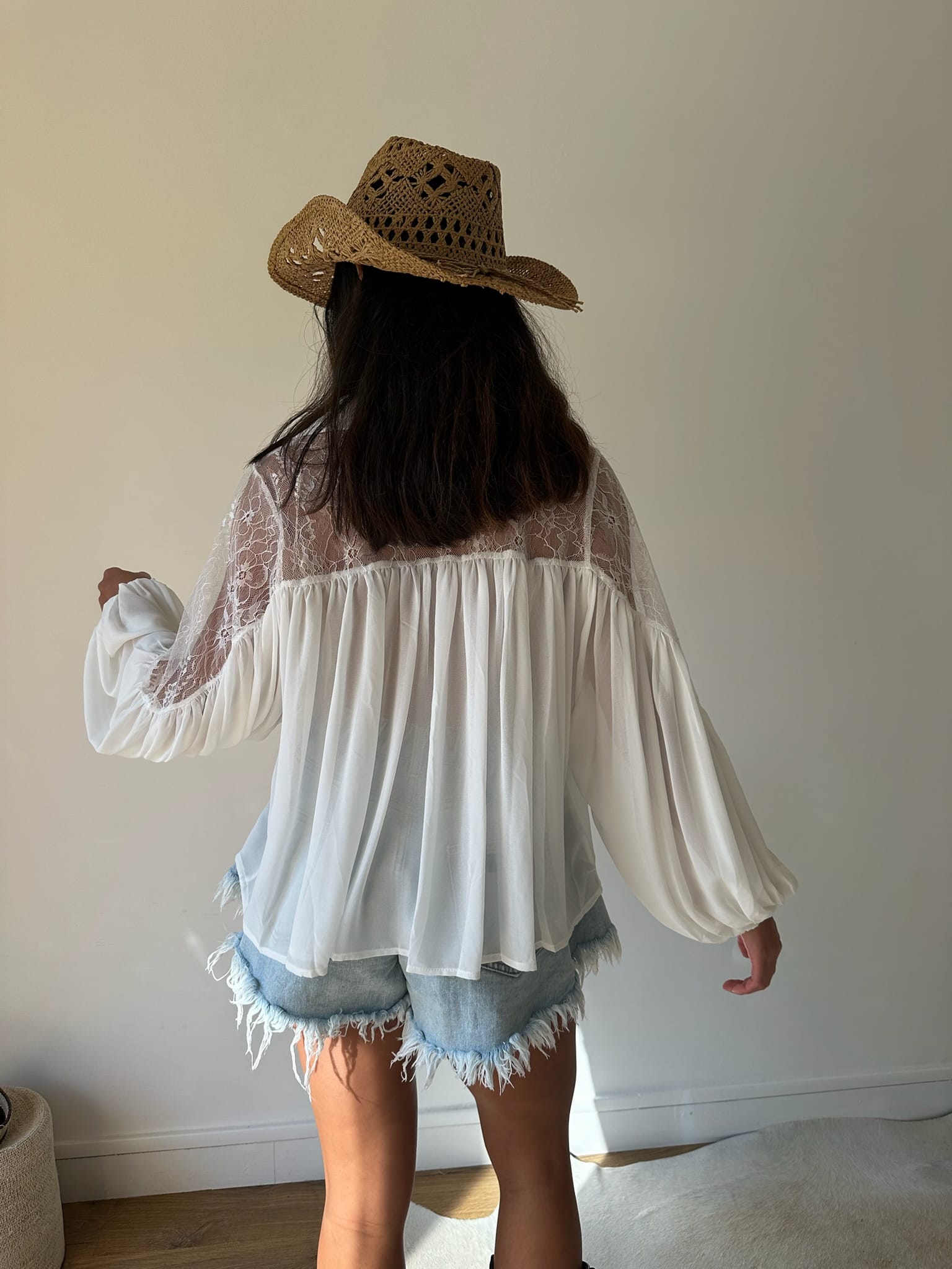 Maurice Paris Chemise Chemise SWEETY blanche