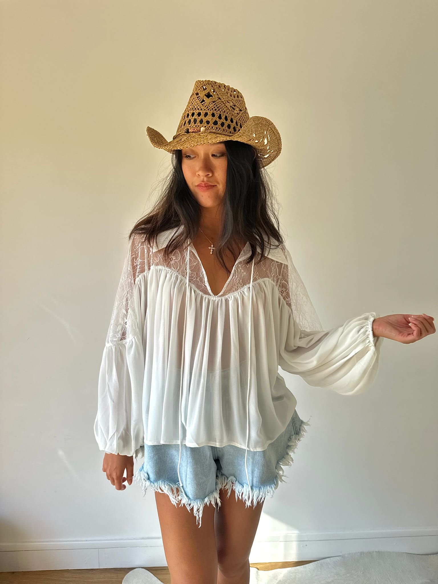 Maurice Paris Chemise Chemise SWEETY blanche