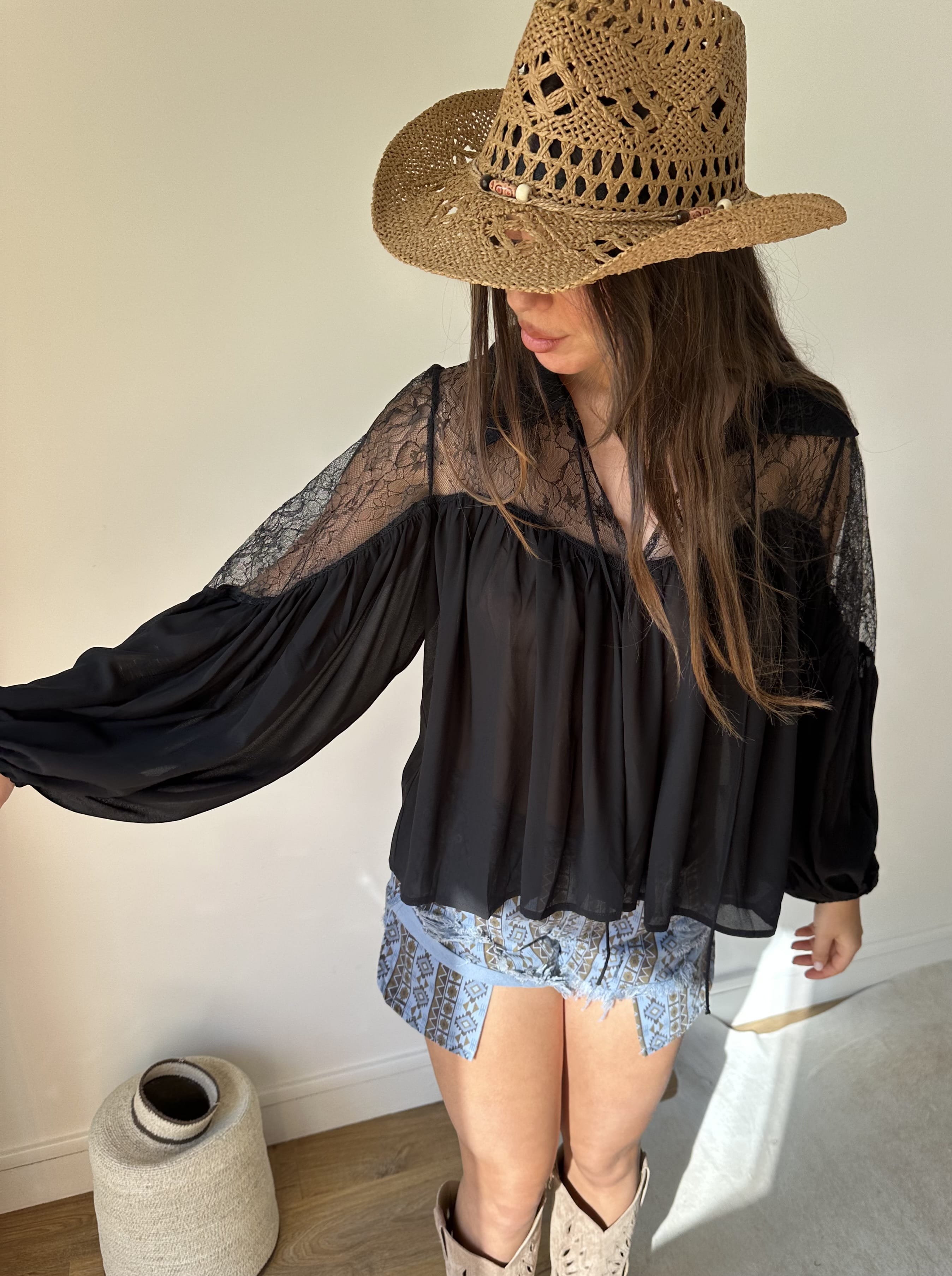Maurice Paris Chemise Chemise SWEETY noire