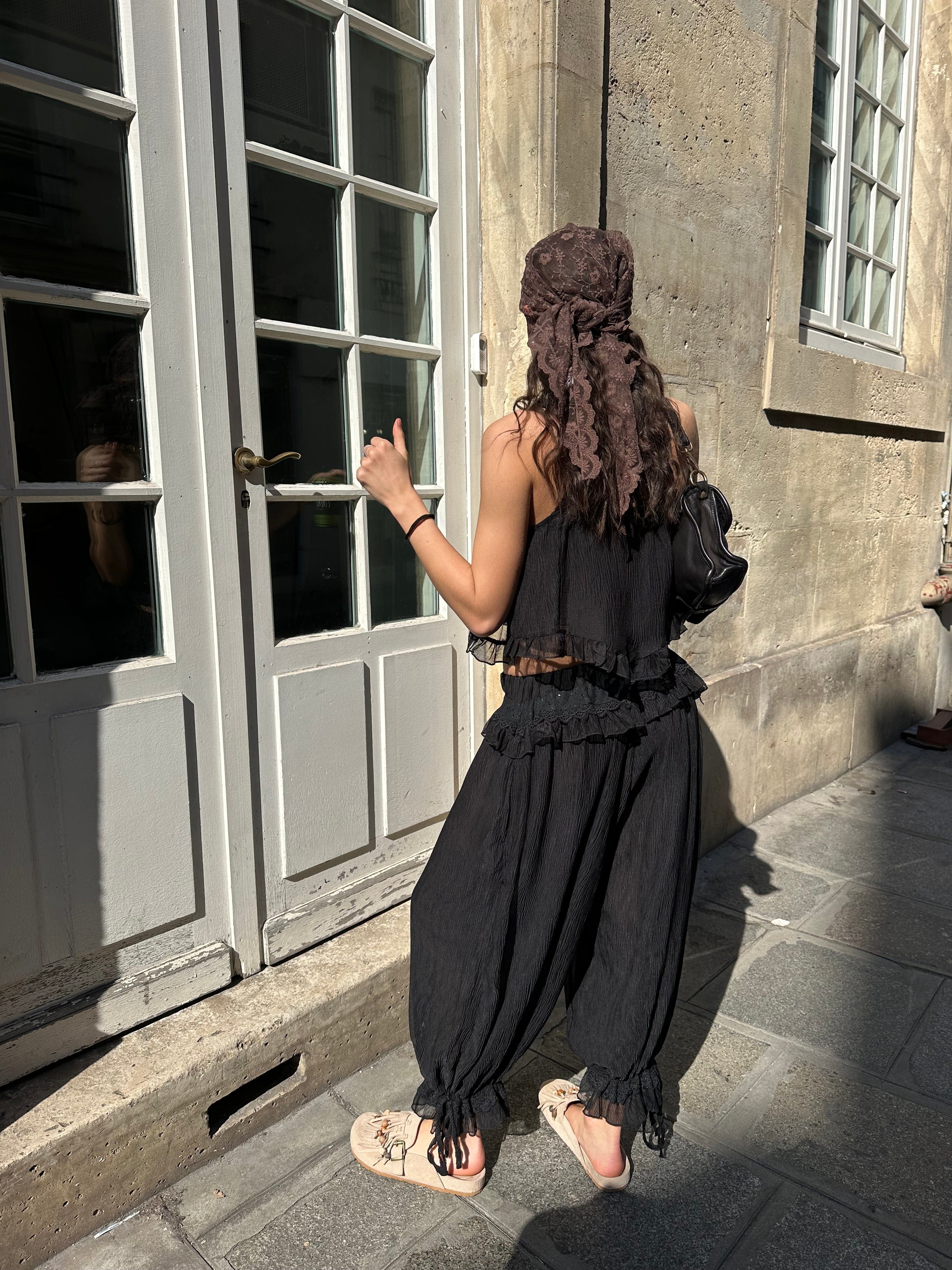 Maurice paris Chemise Ensemble CLARA noir