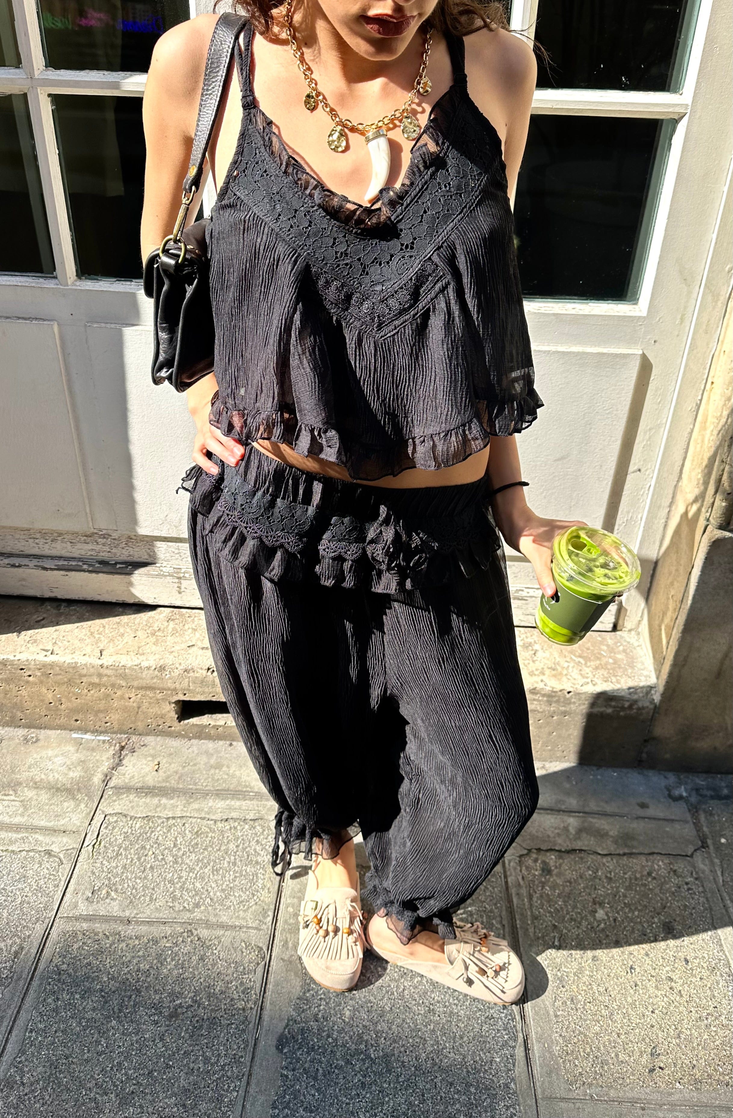 Maurice paris Chemise Ensemble CLARA noir