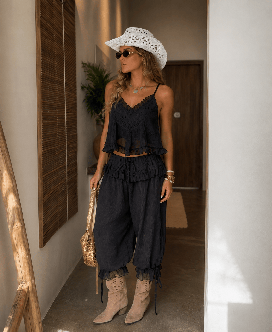 Maurice paris Chemise Ensemble CLARA noir