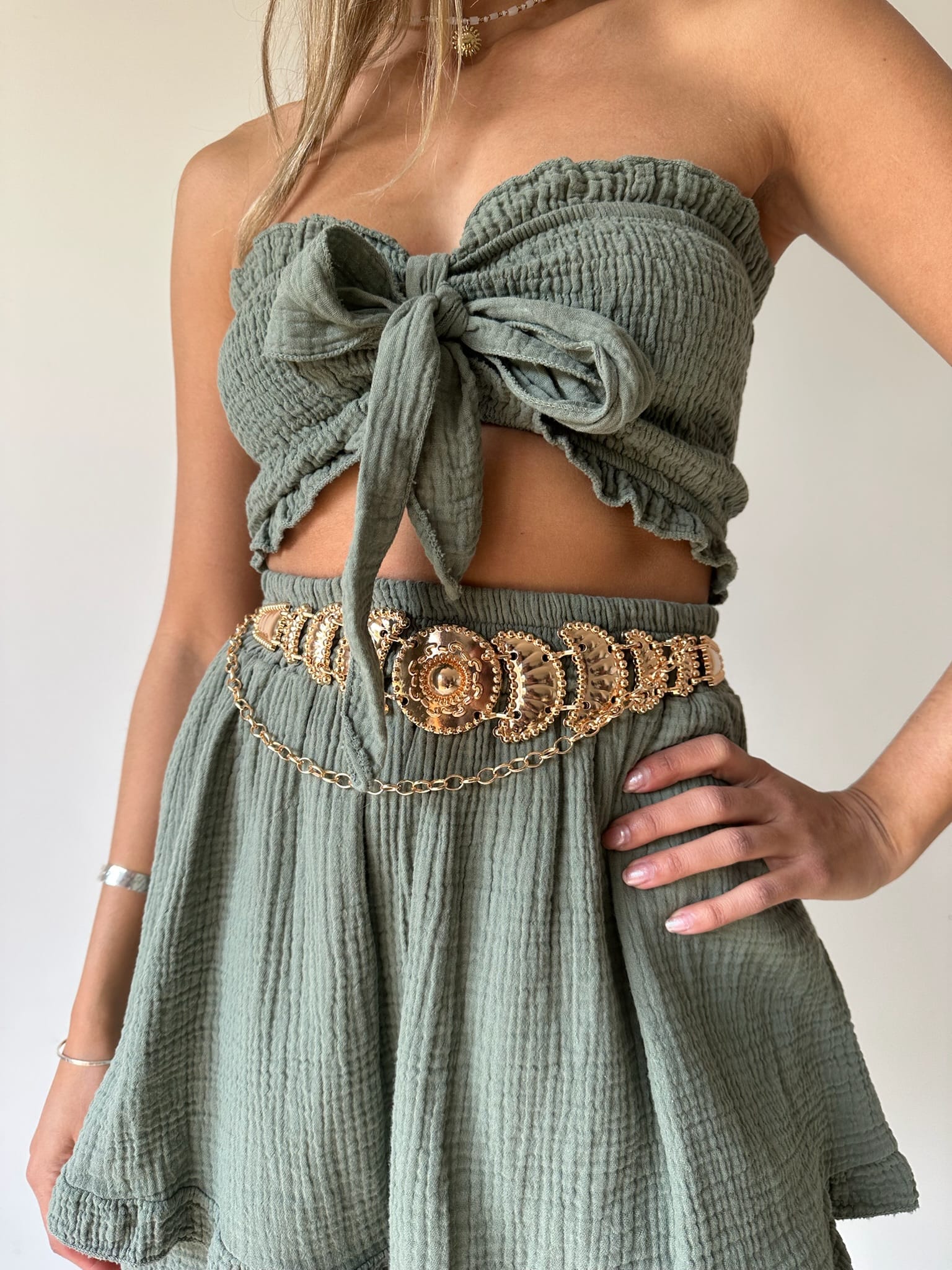 Maurice paris Chemise Ensemble LÉÏA vert