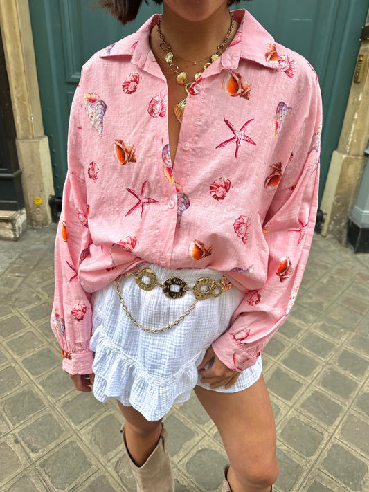 Maurice paris Chemise PARADIS rose