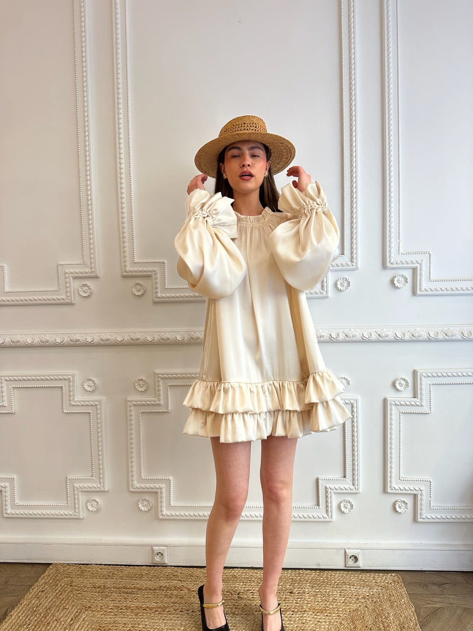 Maurice paris Chemise Robe CEREMONY crème