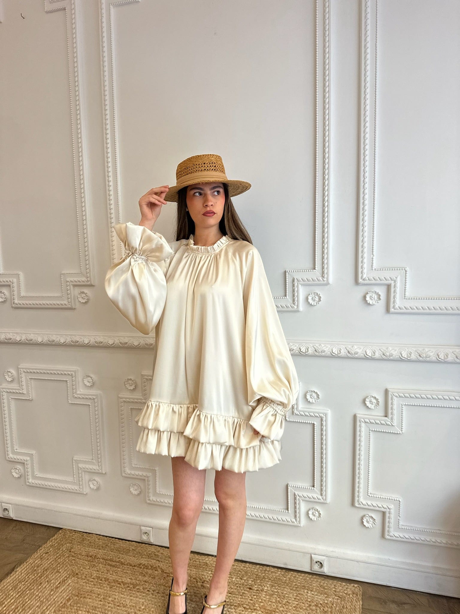 Maurice paris Chemise Robe CEREMONY crème