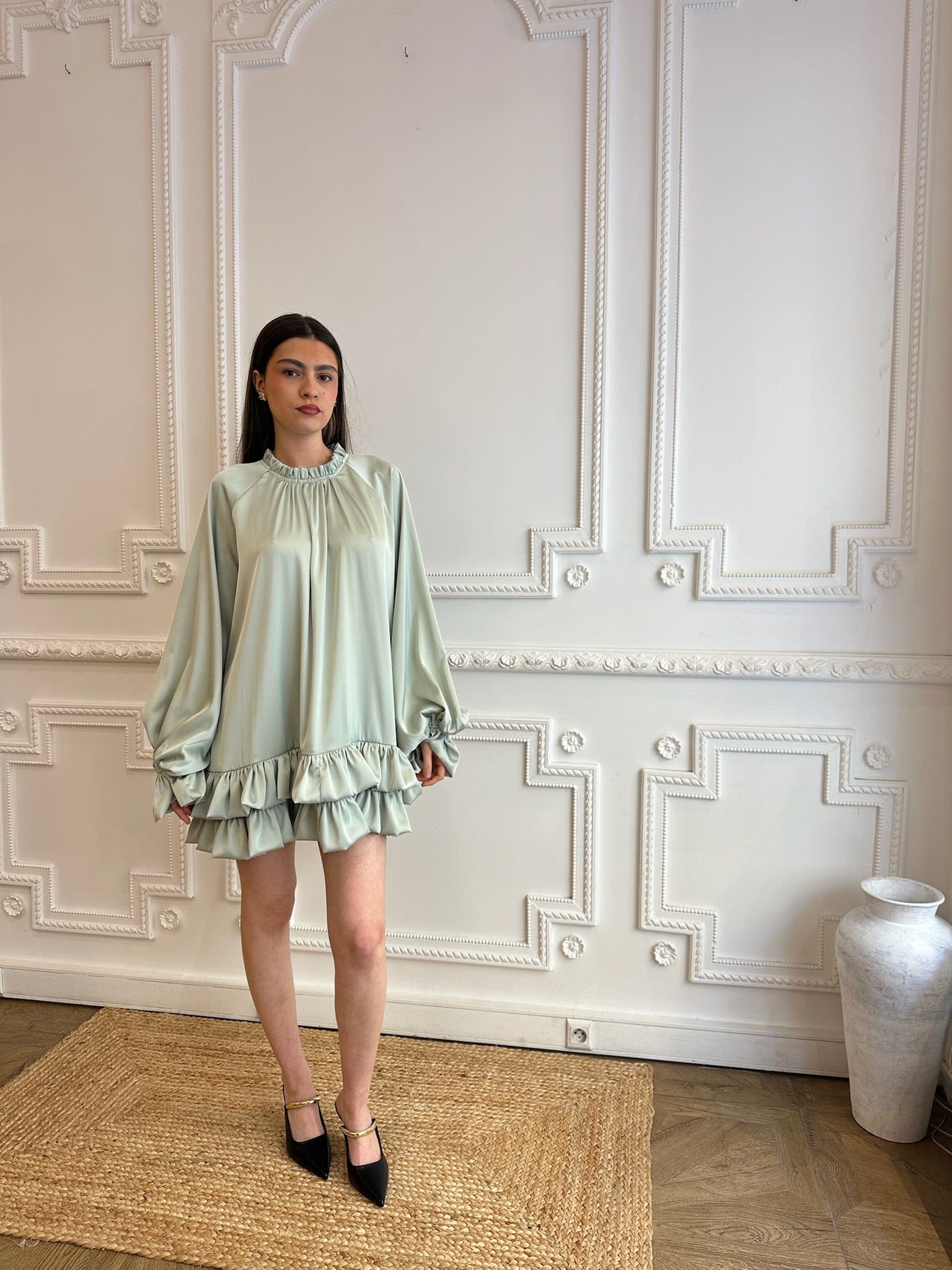 Maurice paris Chemise Robe CEREMONY vert