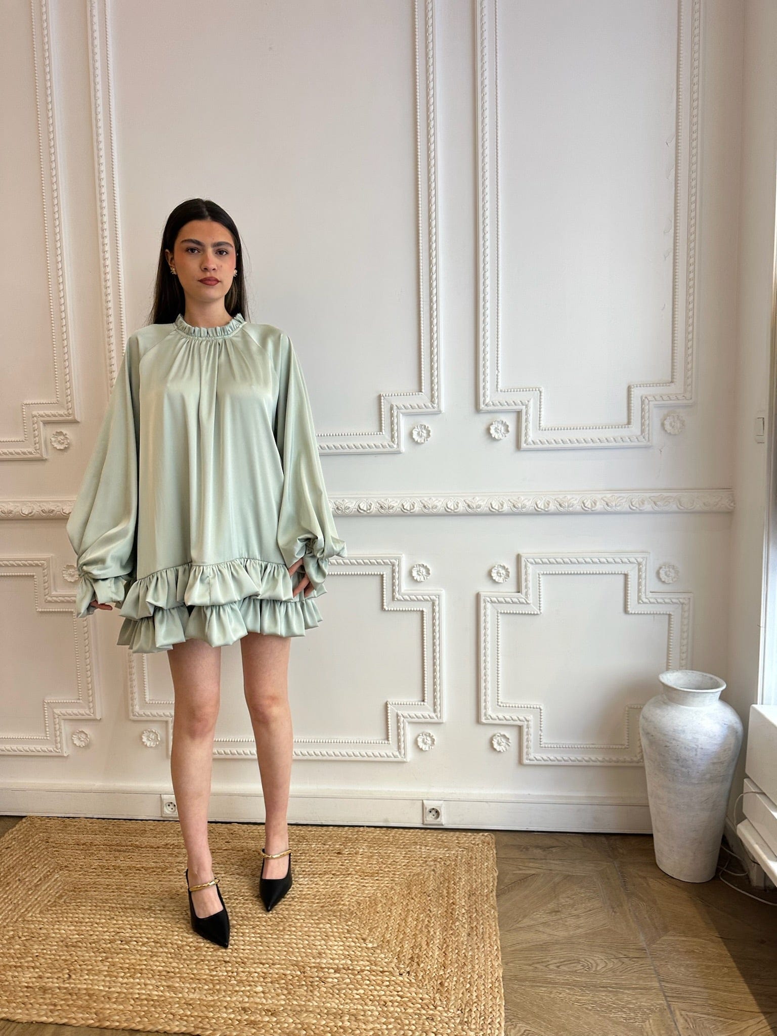 Maurice paris Chemise Robe CEREMONY vert