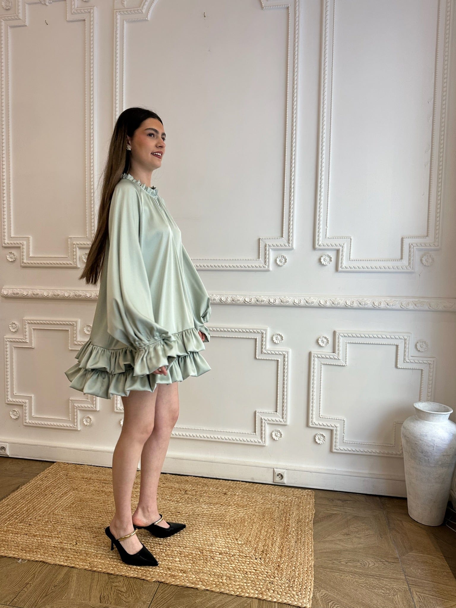 Maurice paris Chemise Robe CEREMONY vert