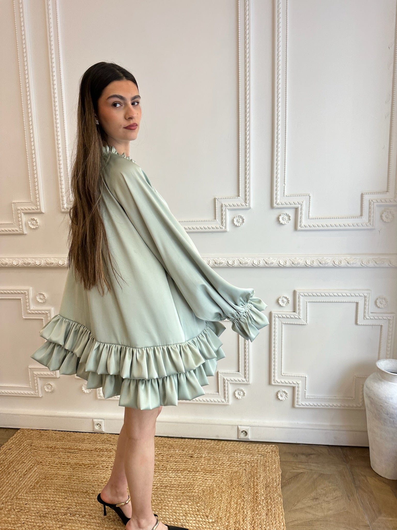 Maurice paris Chemise Robe CEREMONY vert