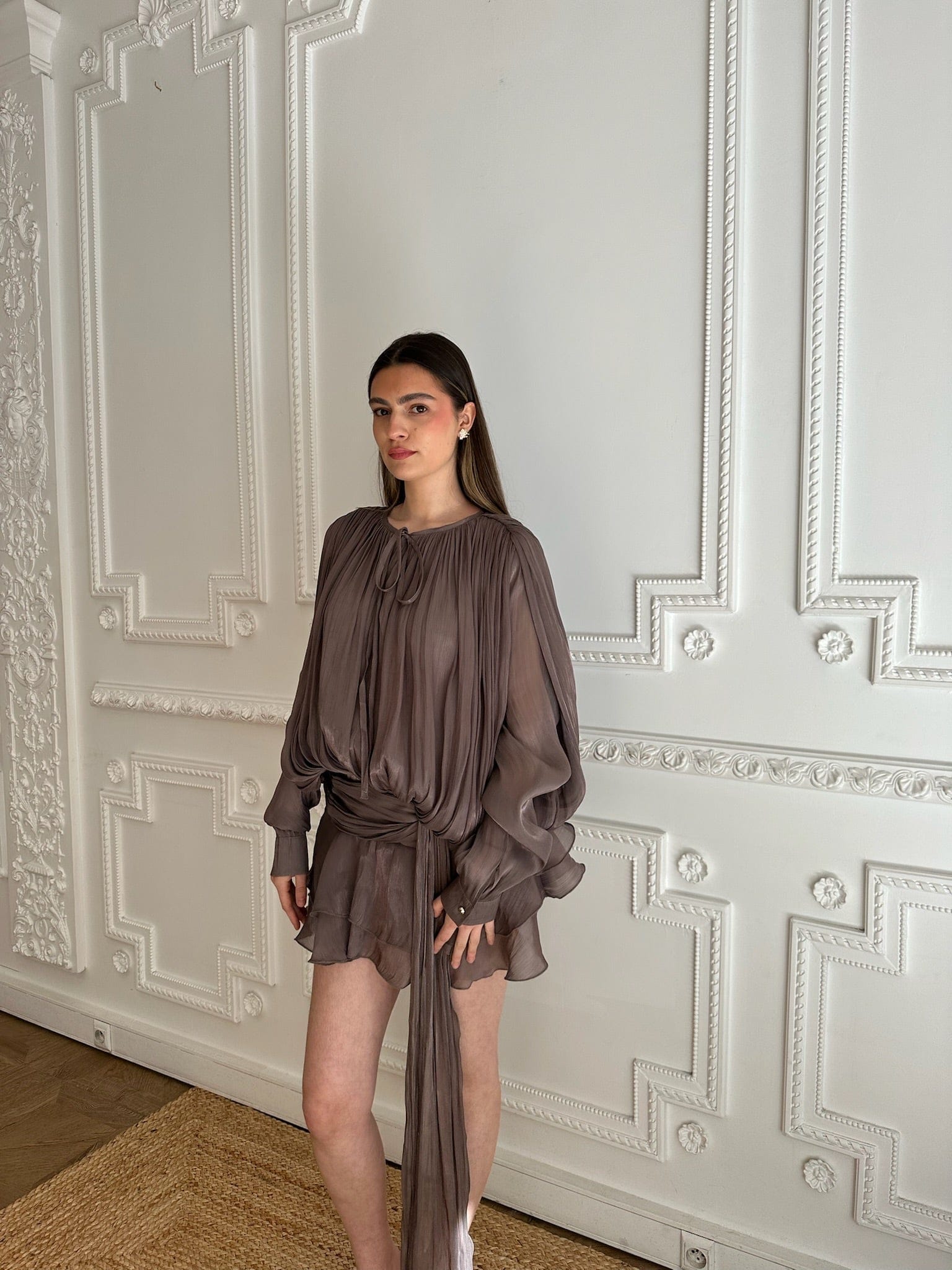 Maurice paris Chemise Robe IDYLLE moka