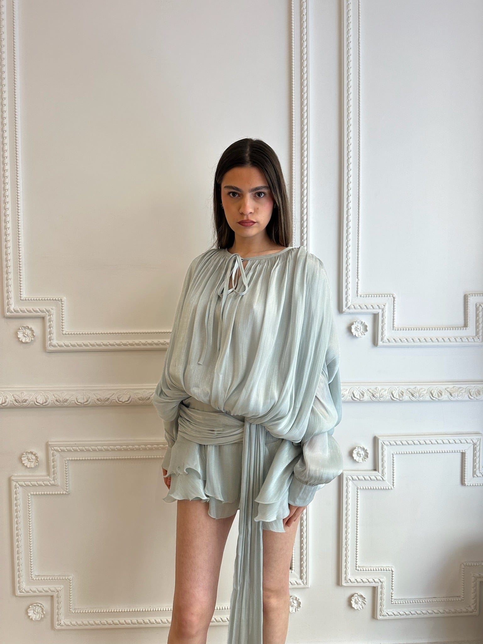 Maurice paris Chemise Robe IDYLLE vert