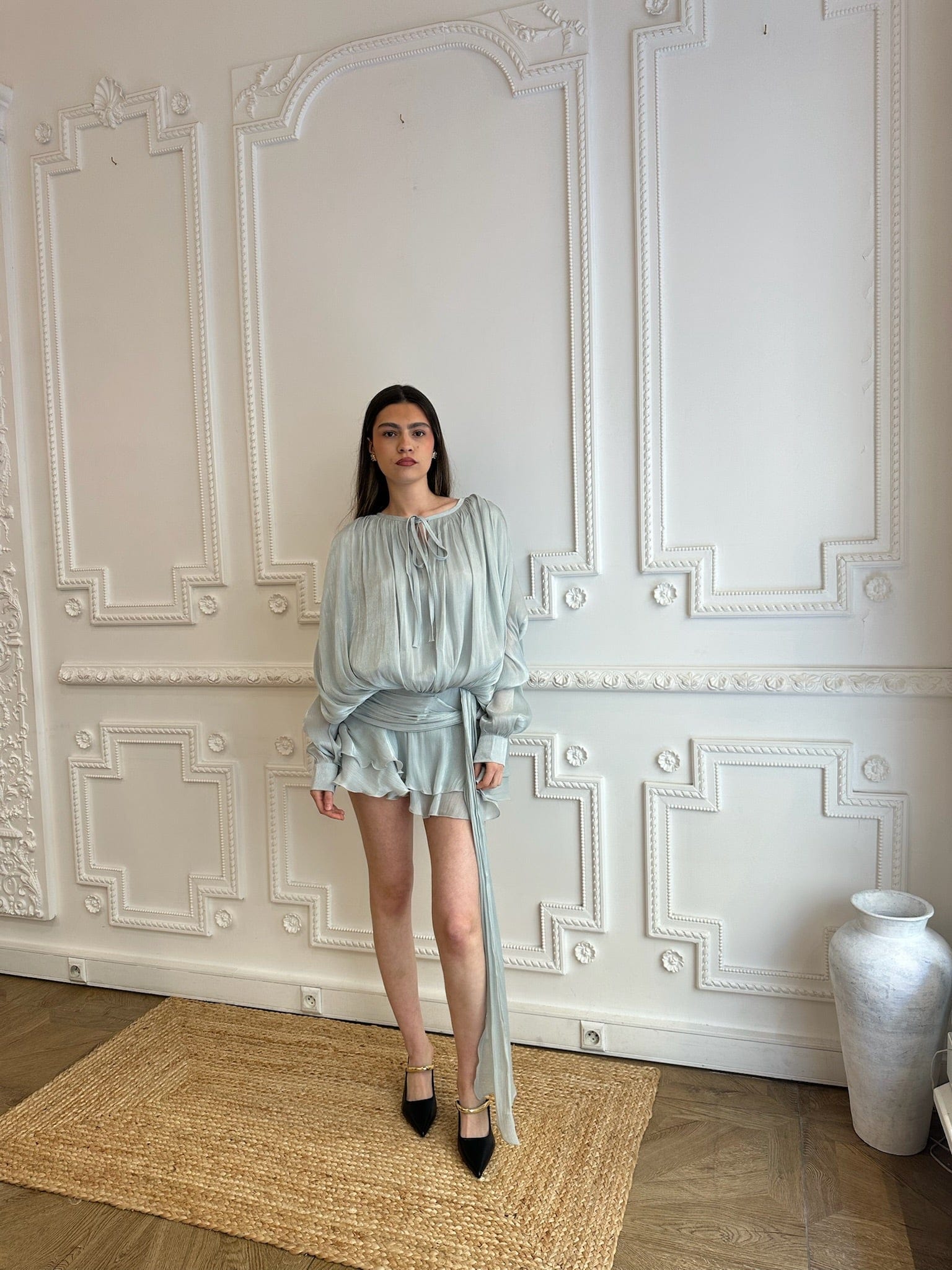 Maurice paris Chemise Robe IDYLLE vert