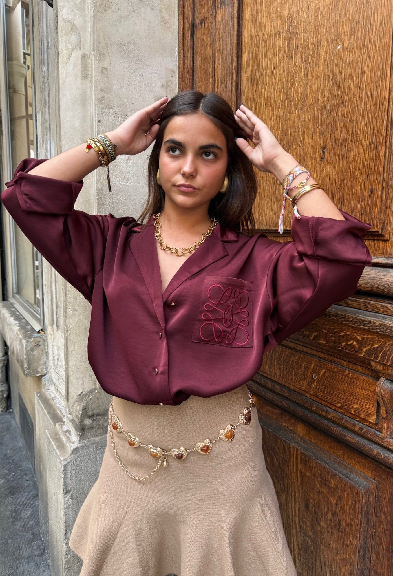 Maurice paris Chemise SOHO bordeaux