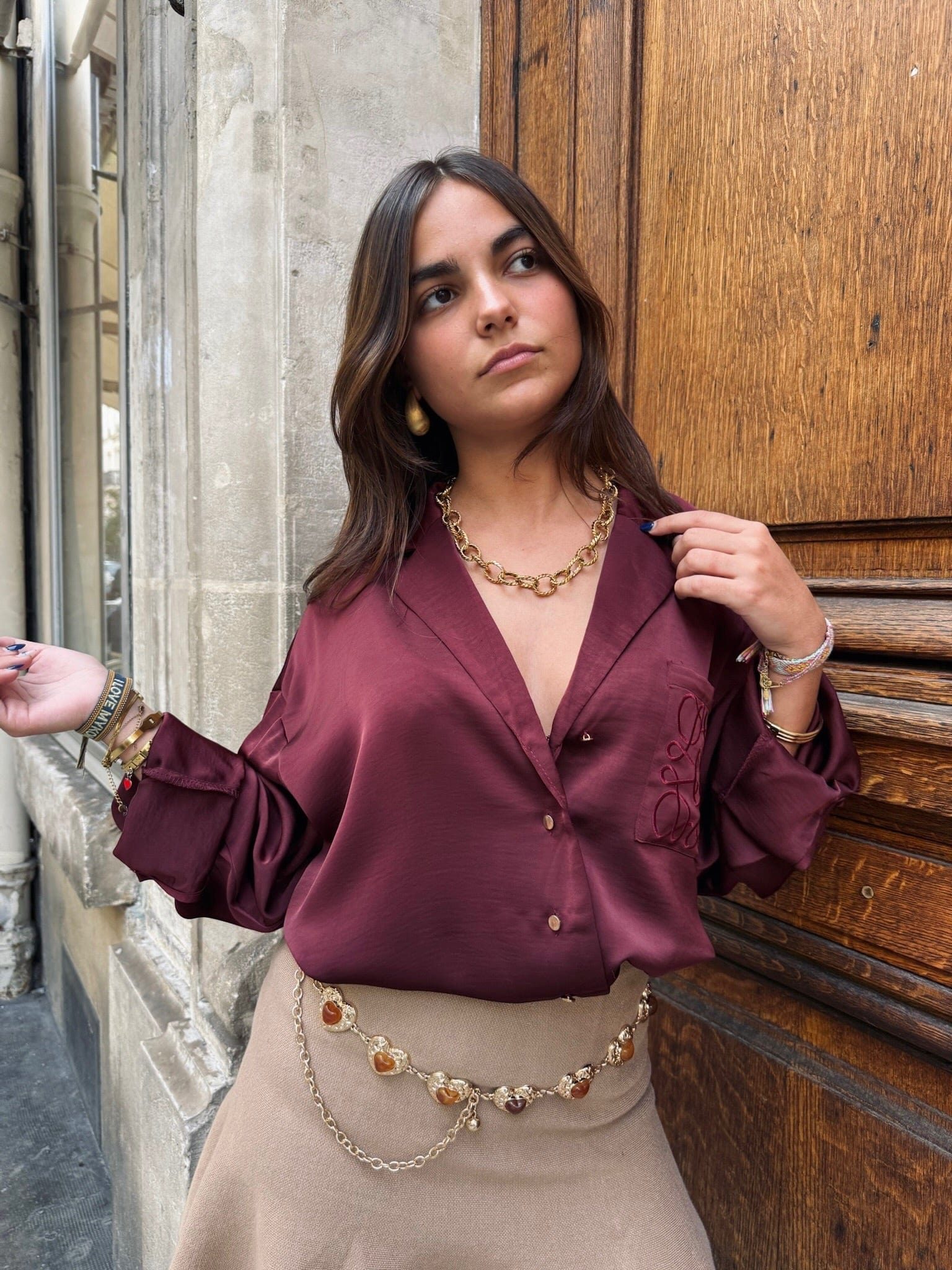 Maurice paris Chemise SOHO bordeaux