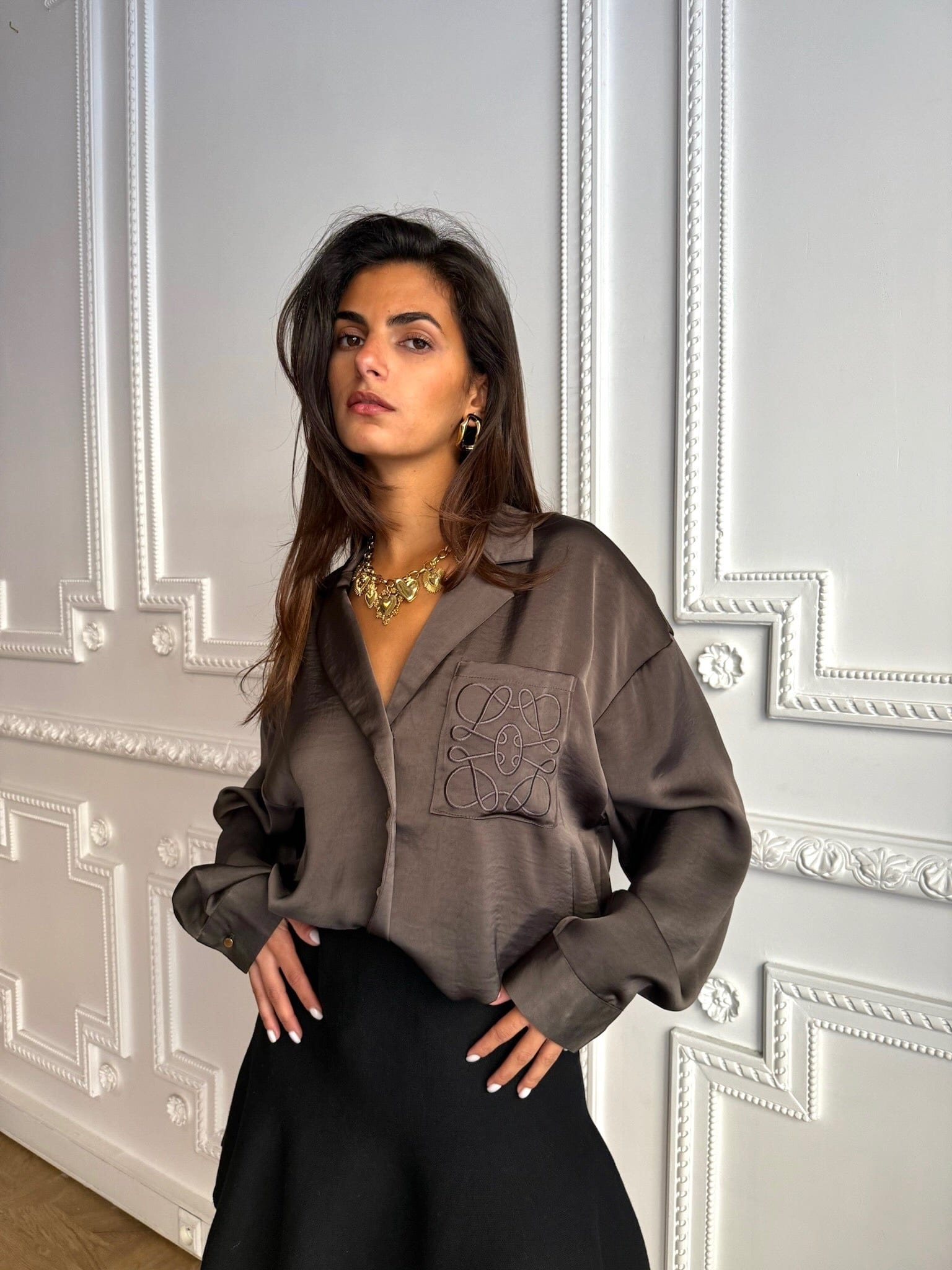 Maurice paris Chemise SOHO chocolat