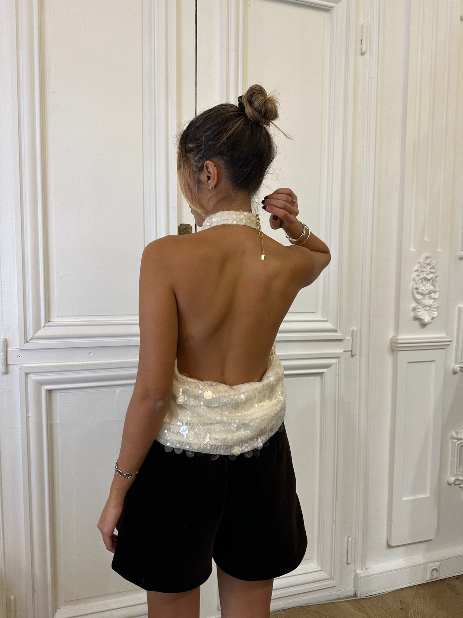 Maurice paris Chemise Top PARTY blanc