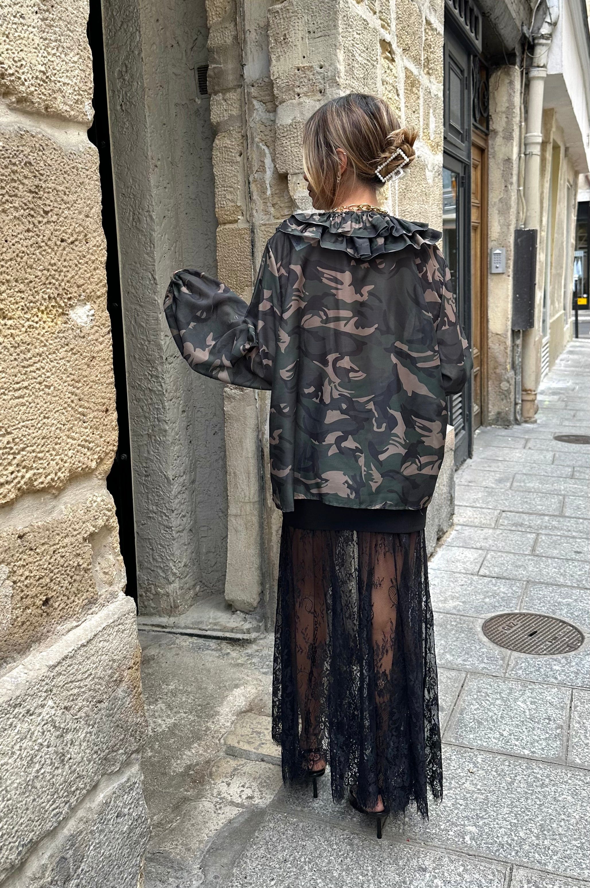Maurice paris Chemise TU Tunique EVY MILITARY