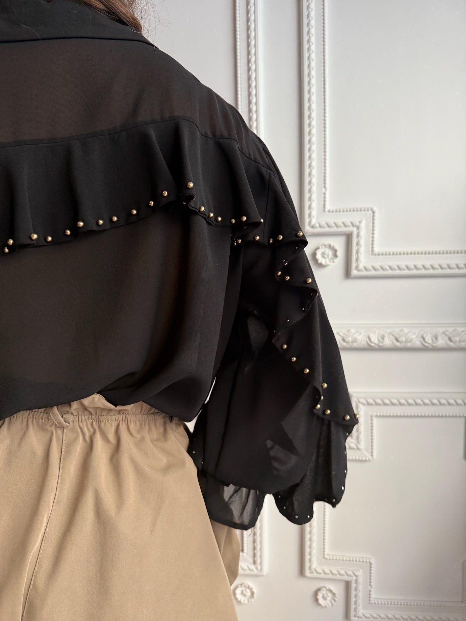 Maurice paris Chemise TU Tunique QUEENS noire