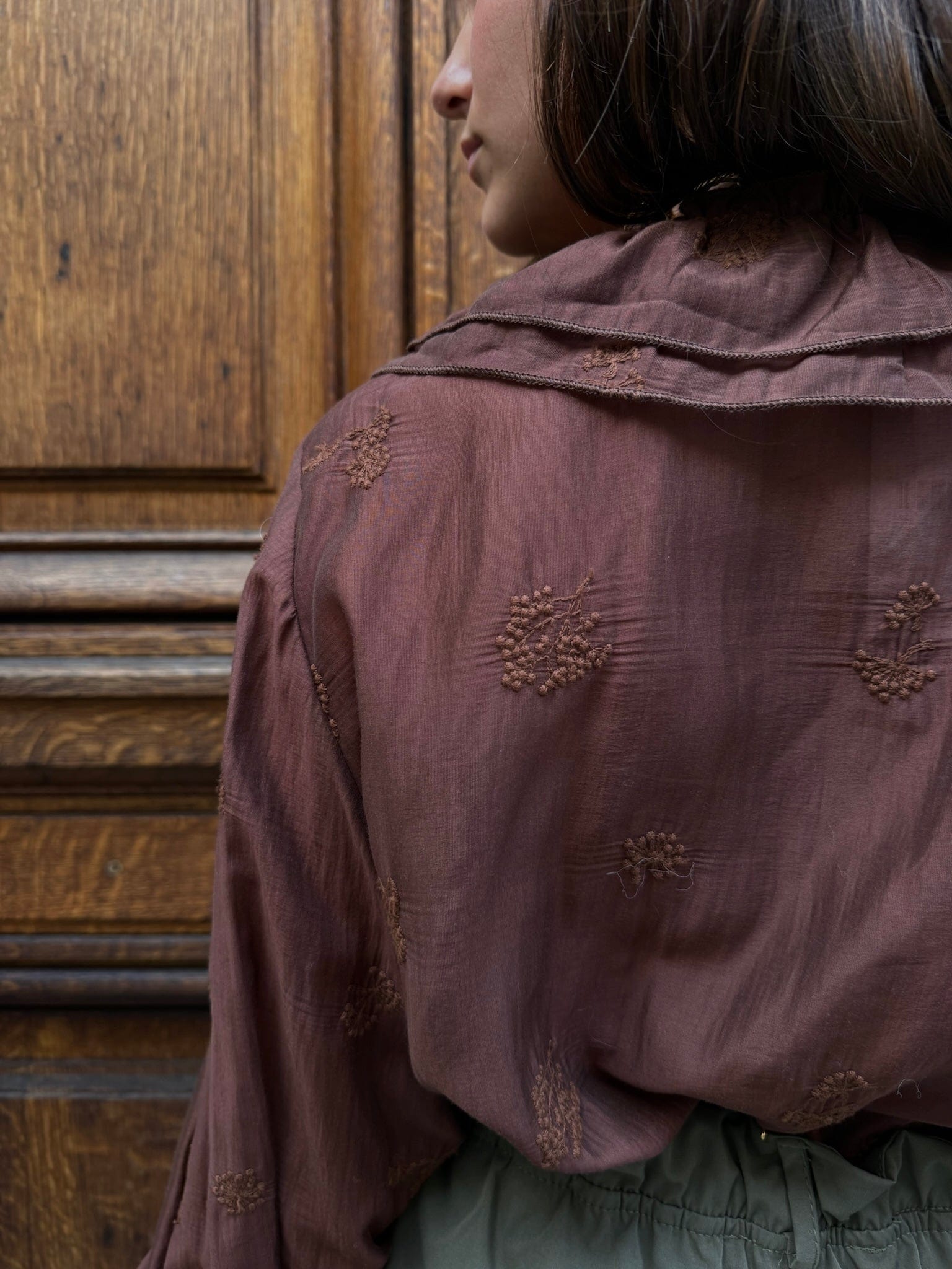 Maurice paris Chemise Tunique SISI marron