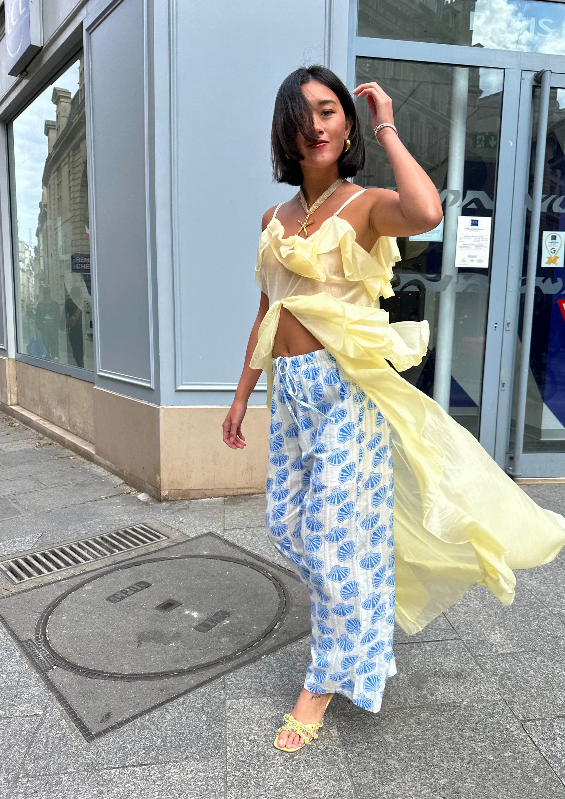 Maurice paris Chemise Tunique VIENTO jaune