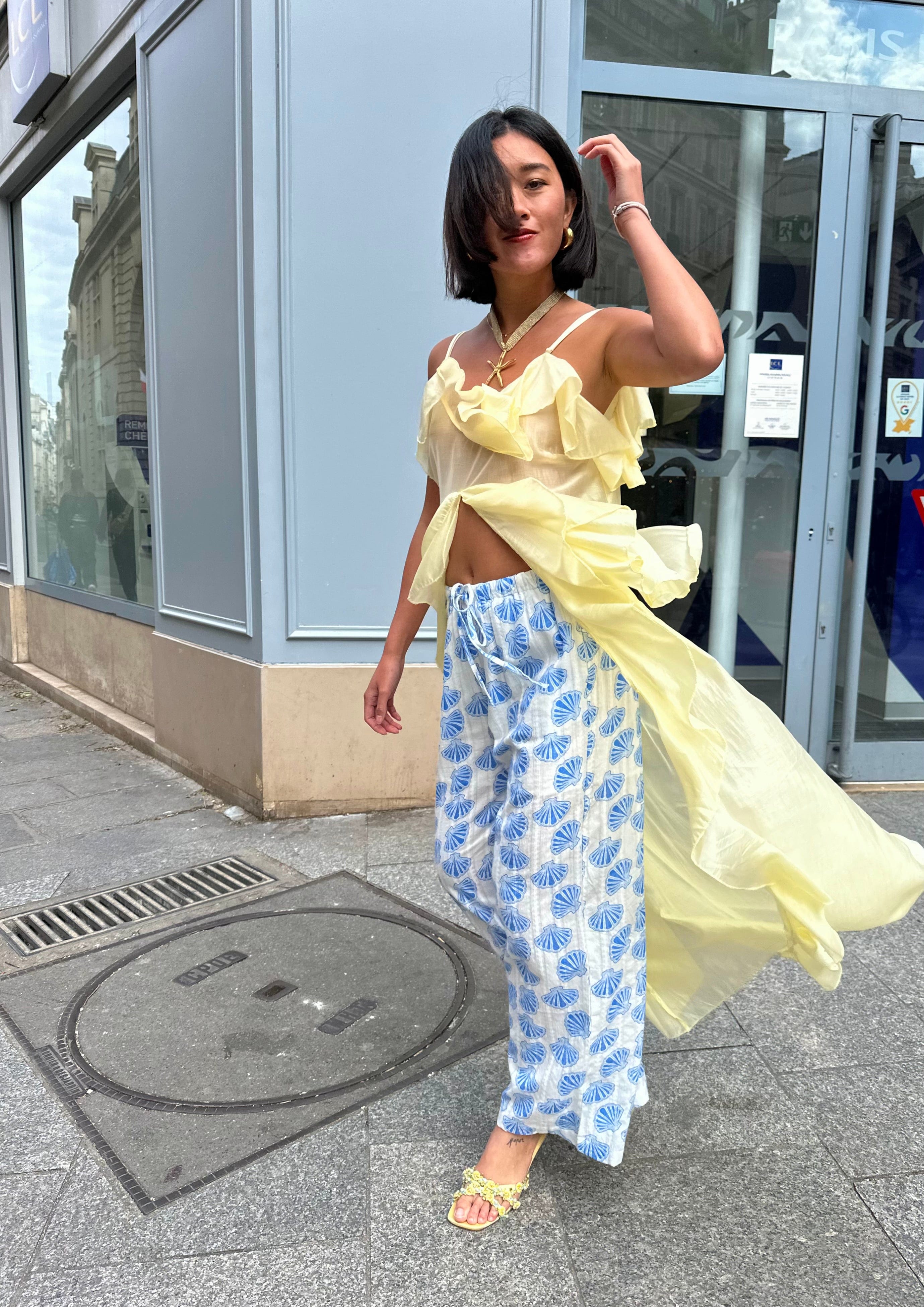 Maurice paris Chemise Tunique VIENTO jaune