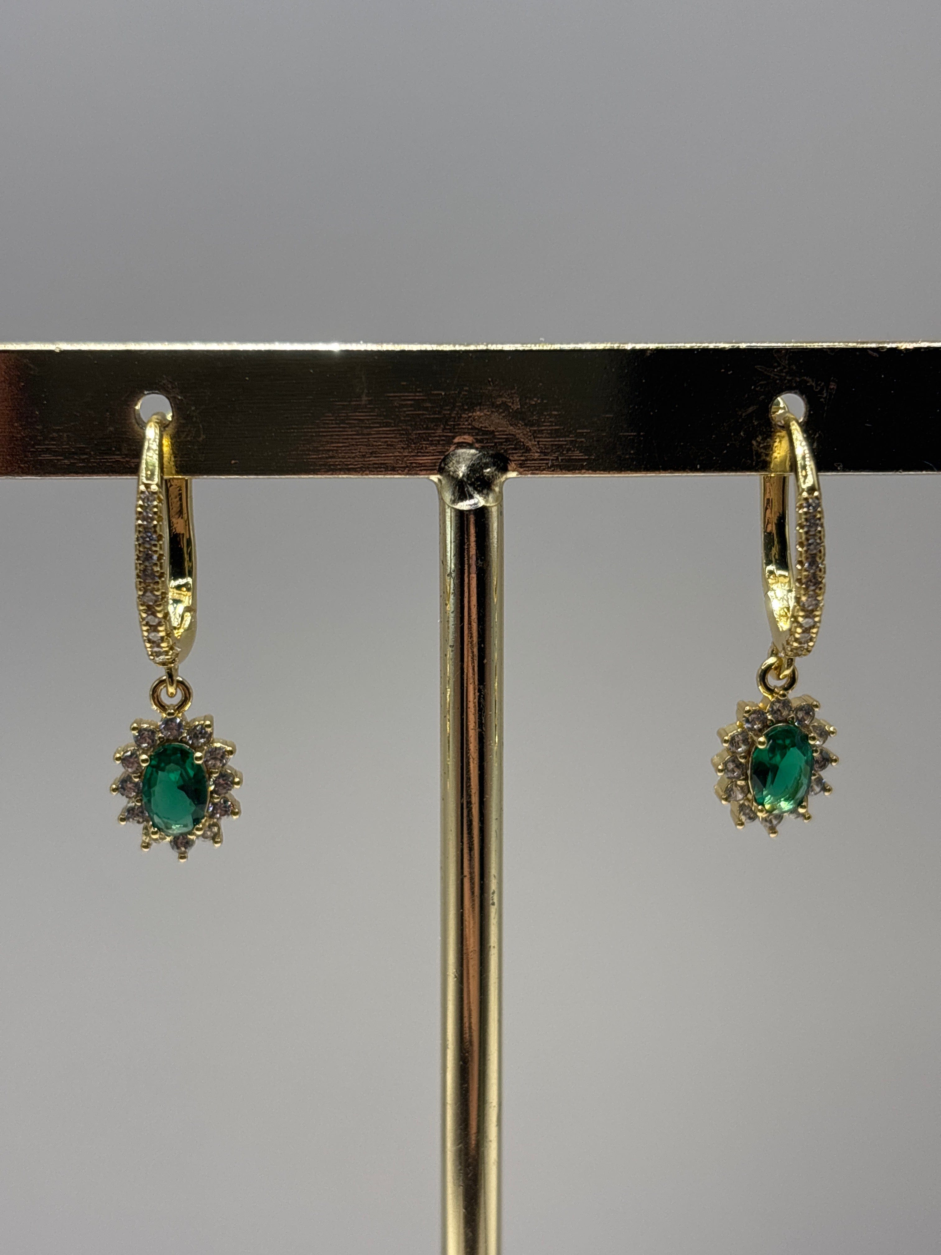 Maurice paris Collier Boucles d’oreilles GREEN GLOW