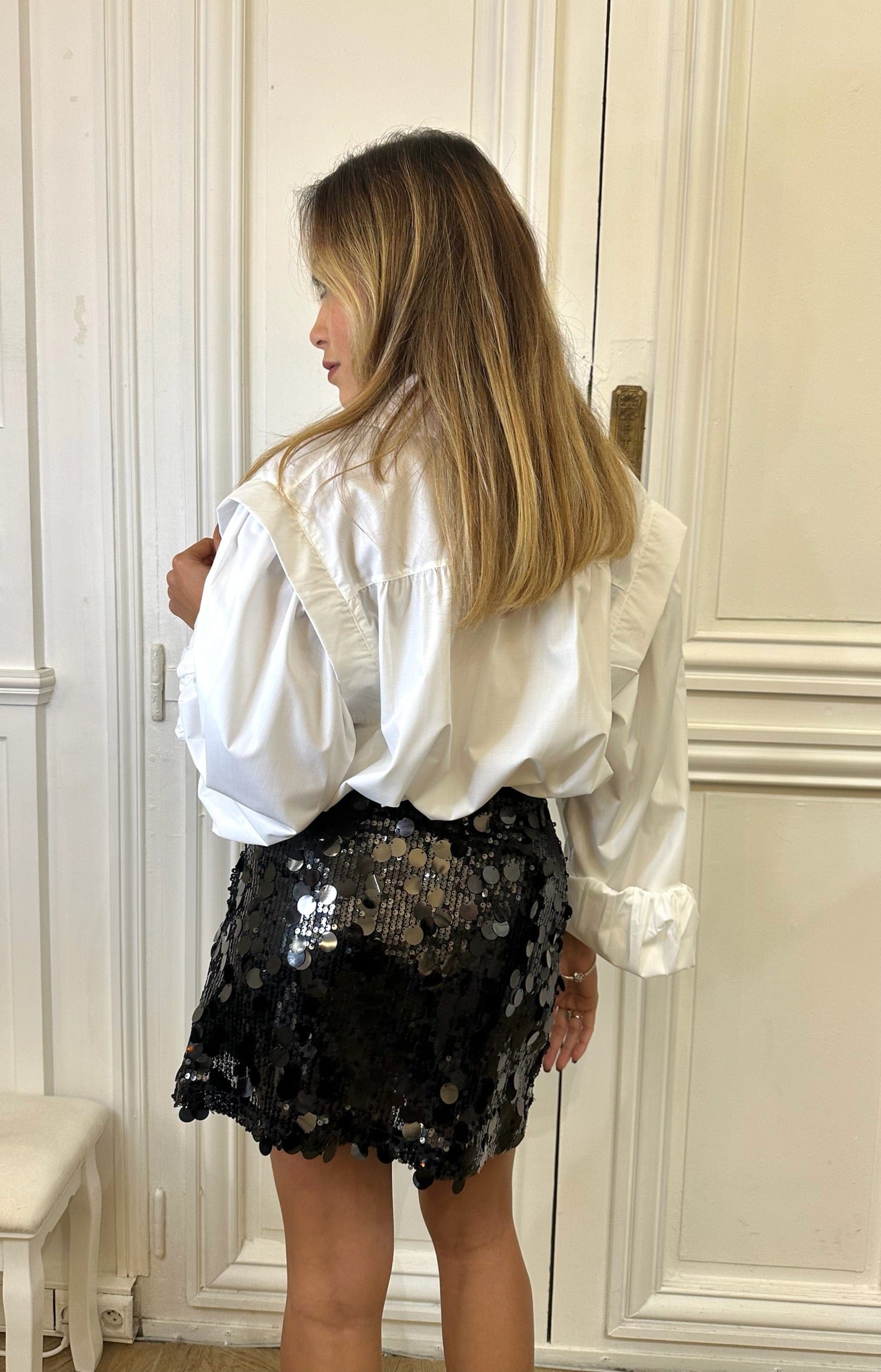 Maurice paris Jupe Jupe GLITTER noire