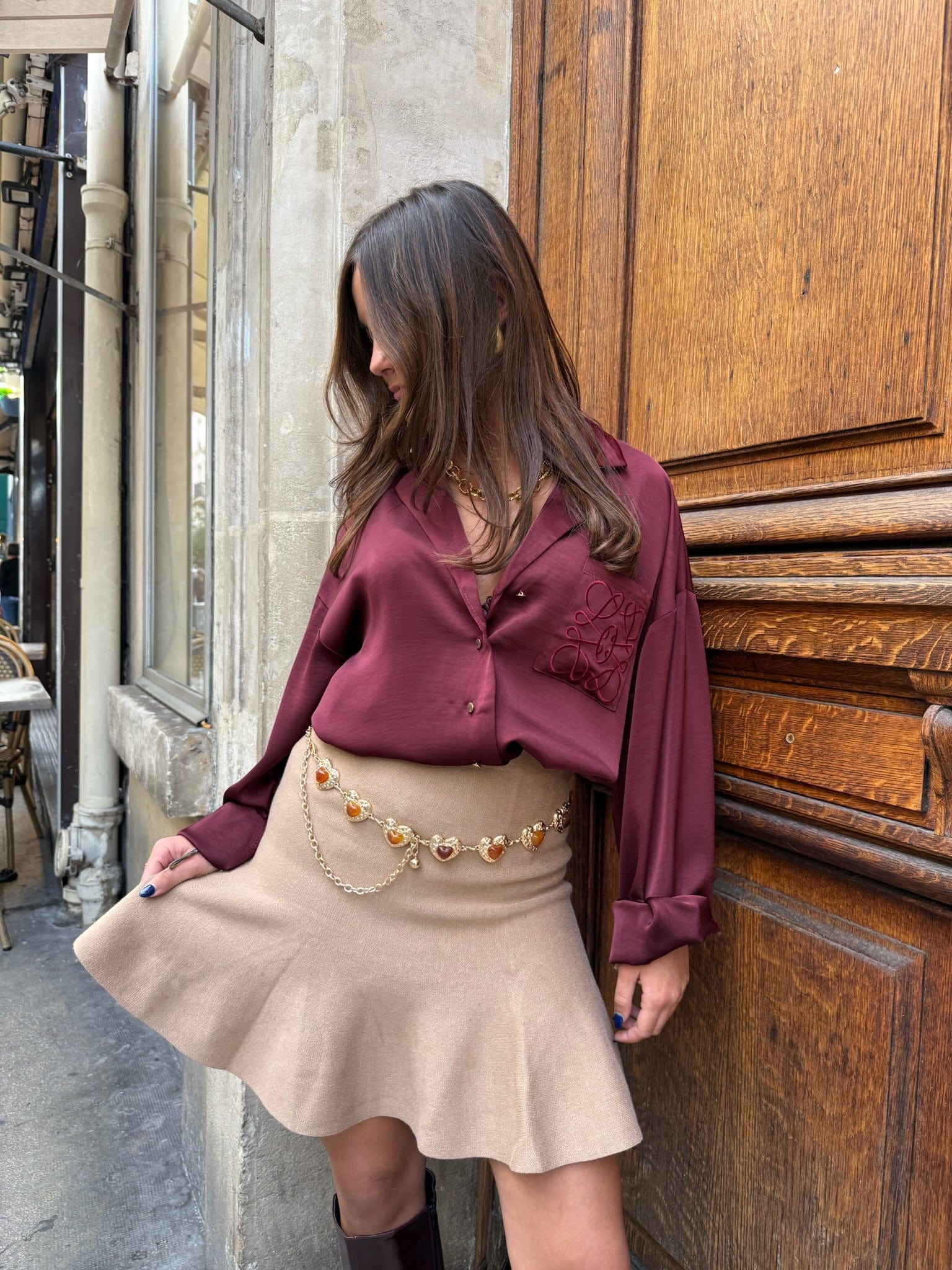 Maurice paris Jupe Jupe MANHATTAN beige