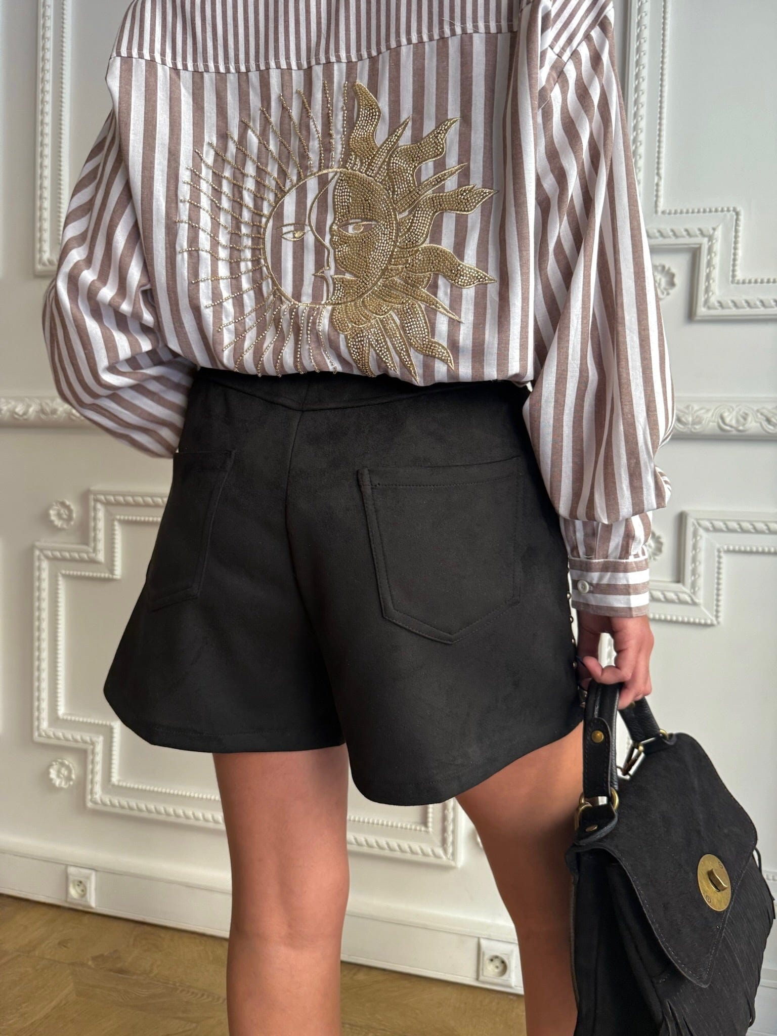 Maurice paris Jupe Short STATEN noir