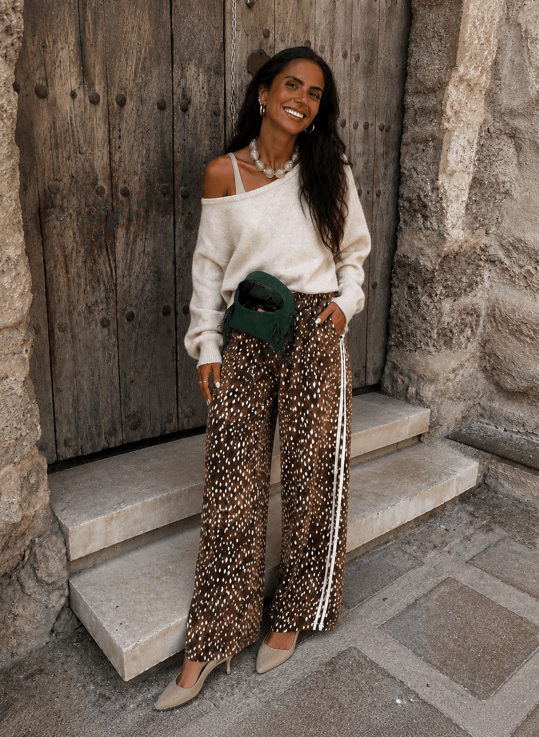 Maurice paris Pantalon BAMBICHE marron
