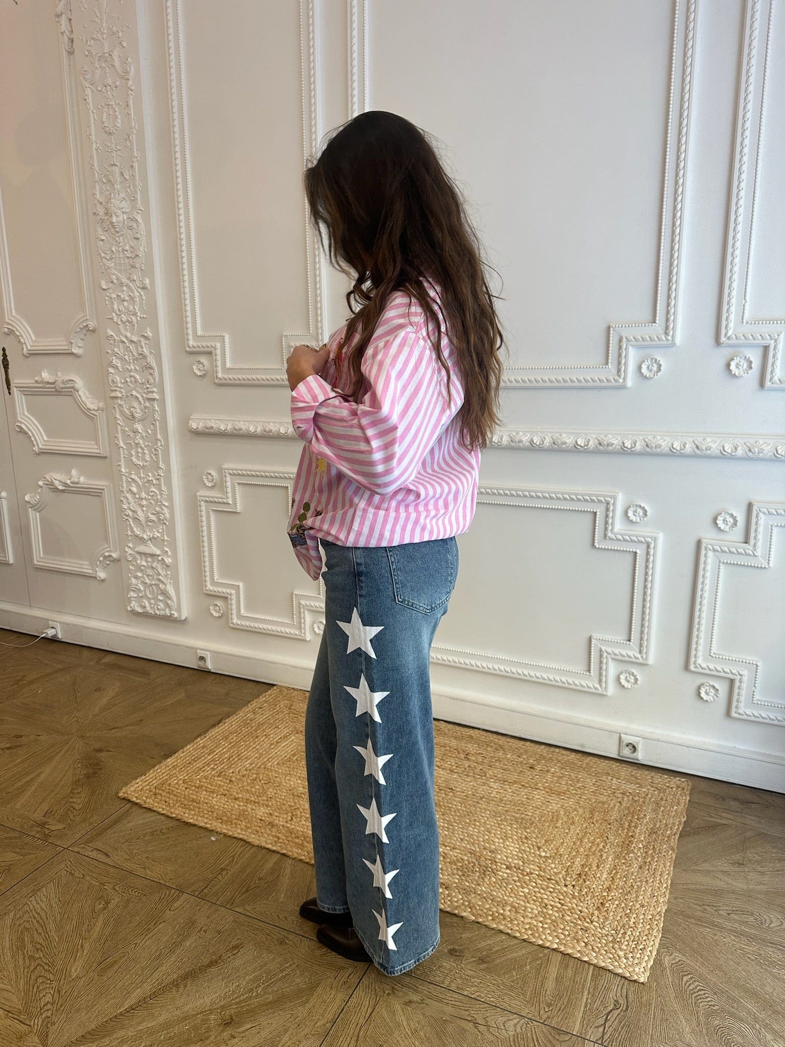 Maurice paris Pantalon Jean ANGELA blanc