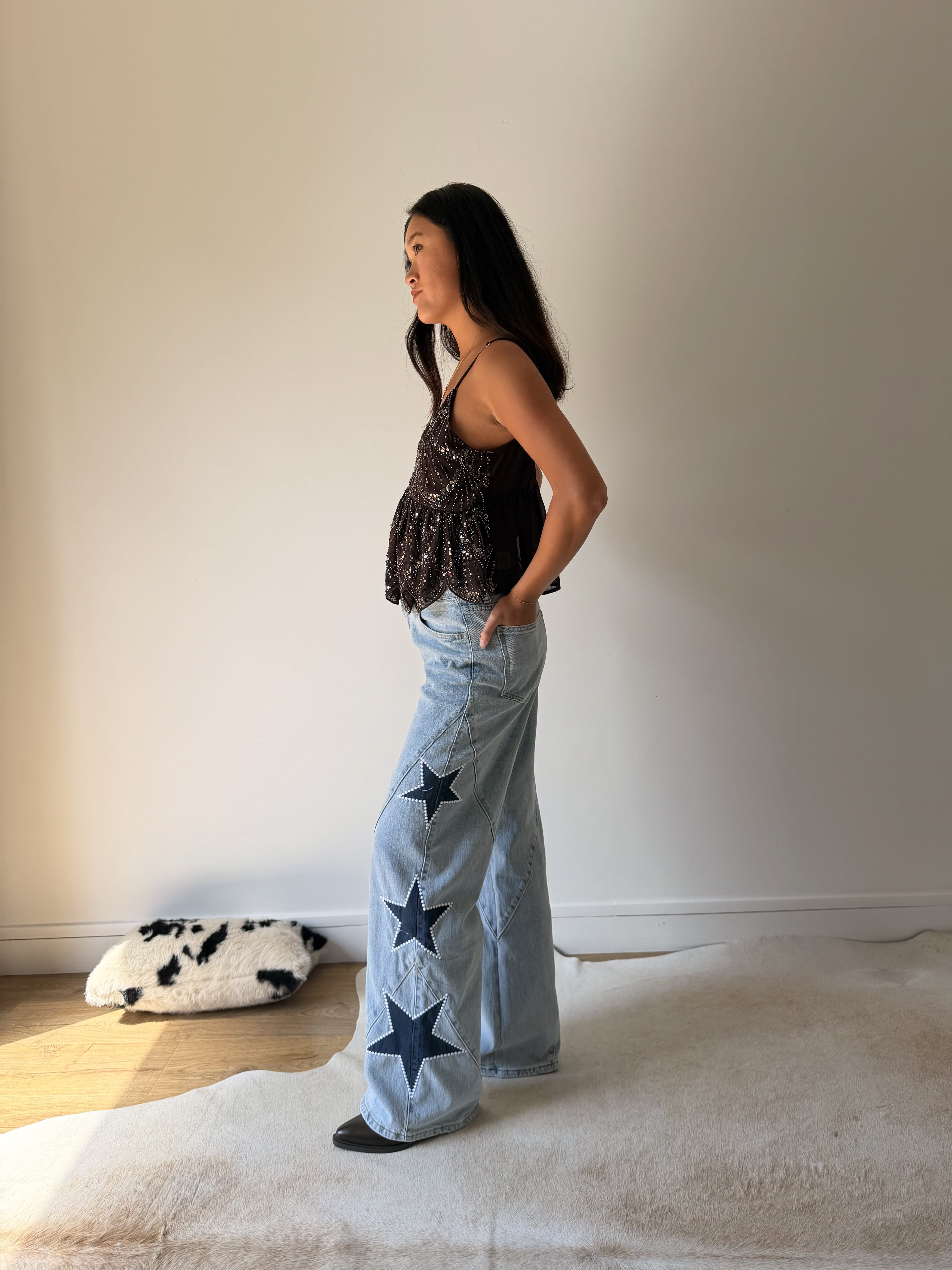 Maurice paris Pantalon Jean ANGELA bleu