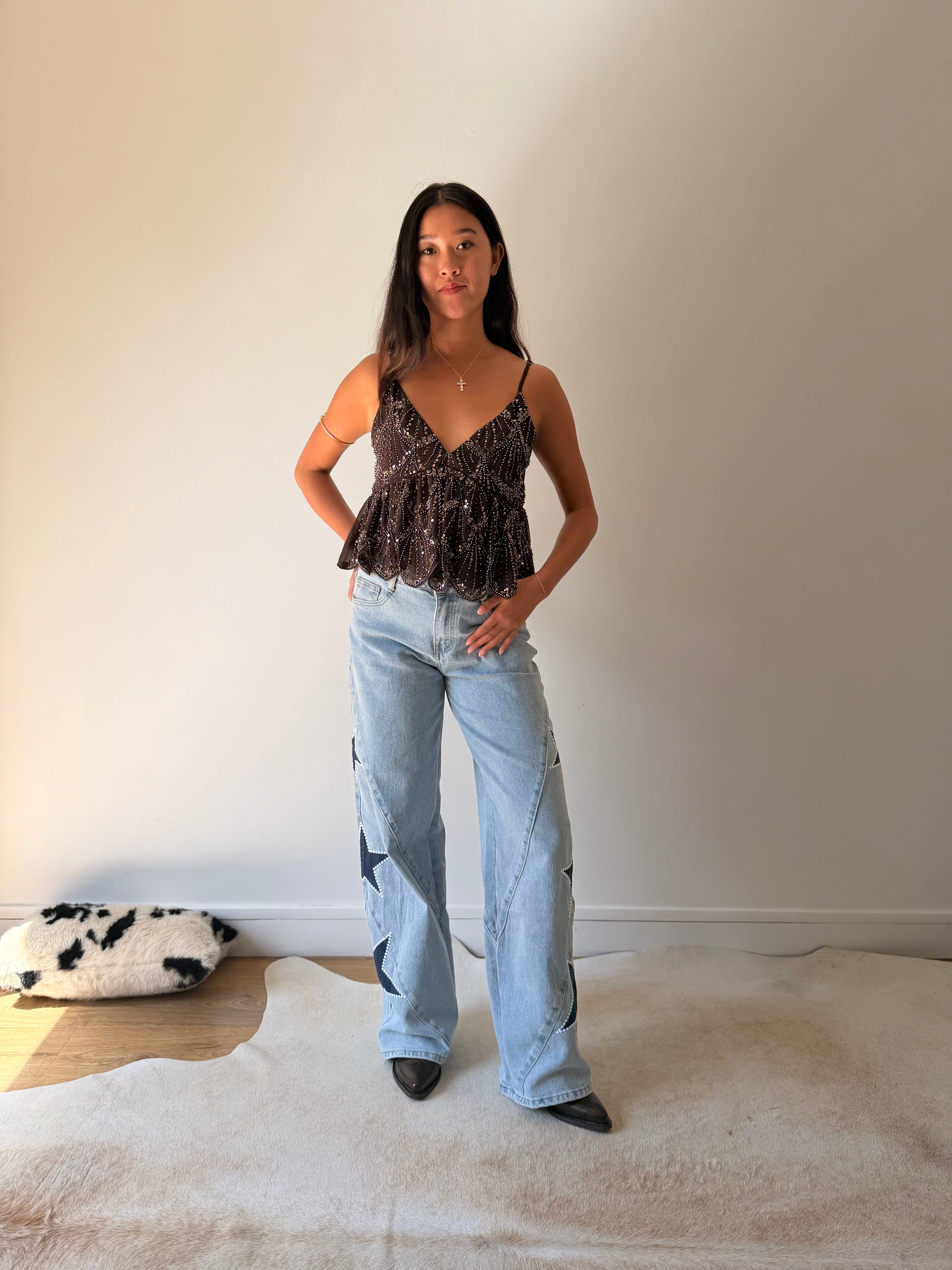 Maurice paris Pantalon Jean ANGELA bleu