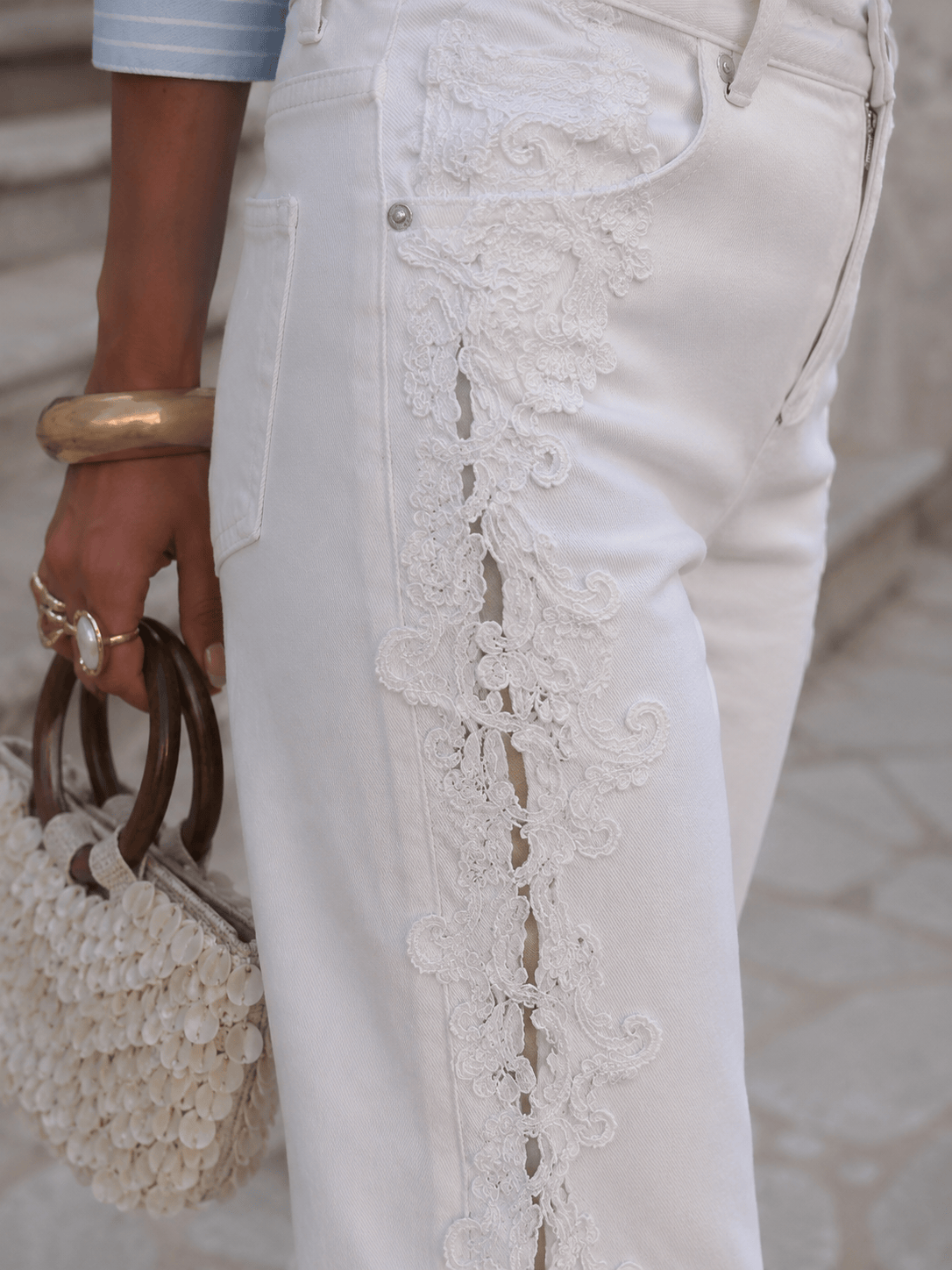 Maurice paris Pantalon Jean AZUR