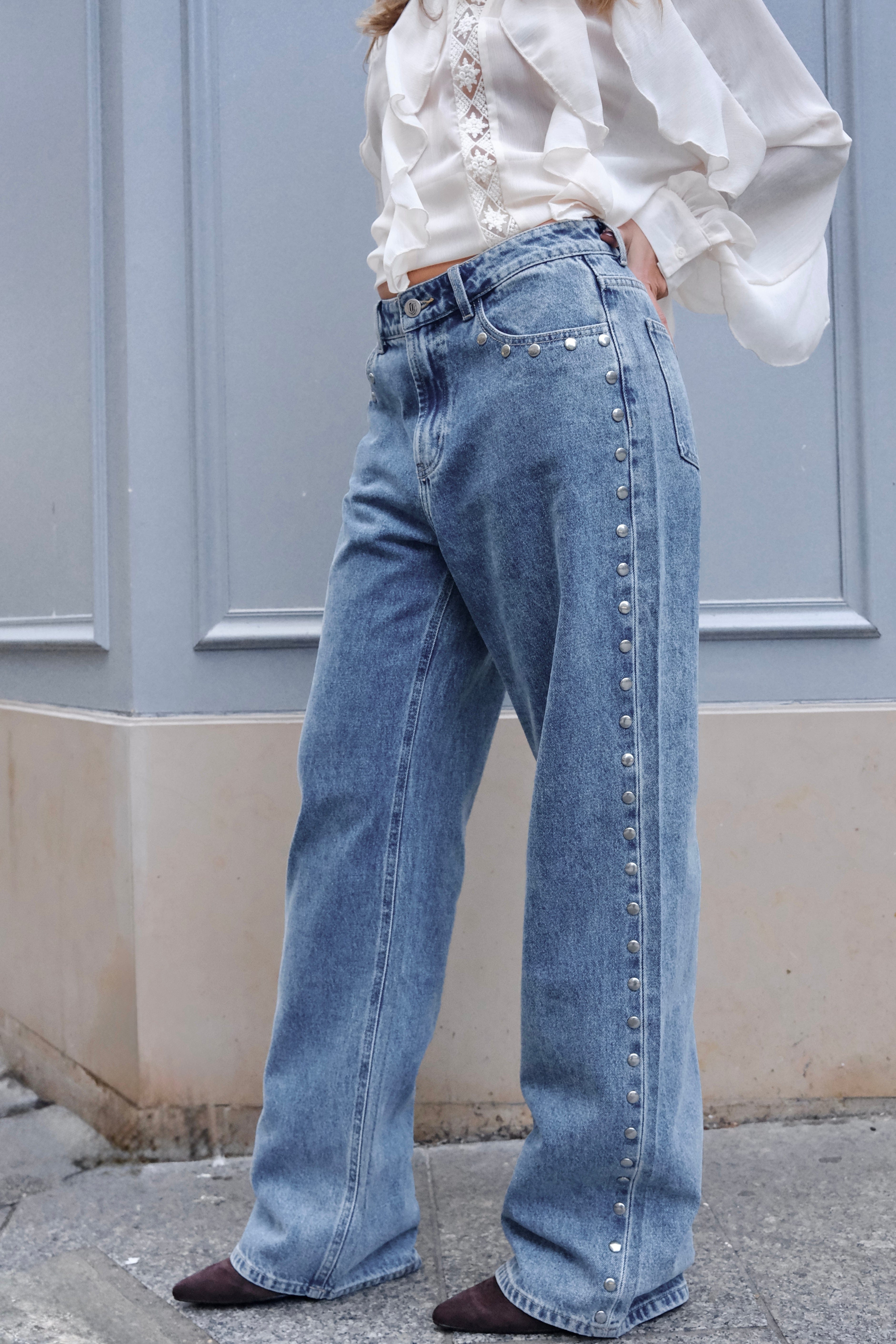 Maurice paris Pantalon Jean LEAH bleu